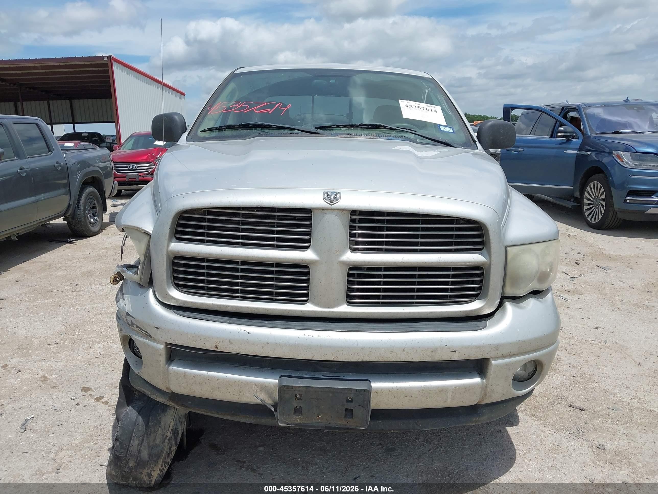 2004 Dodge Ram 1500 Slt/laramie Silver vin: 1D7HA18D14S543290