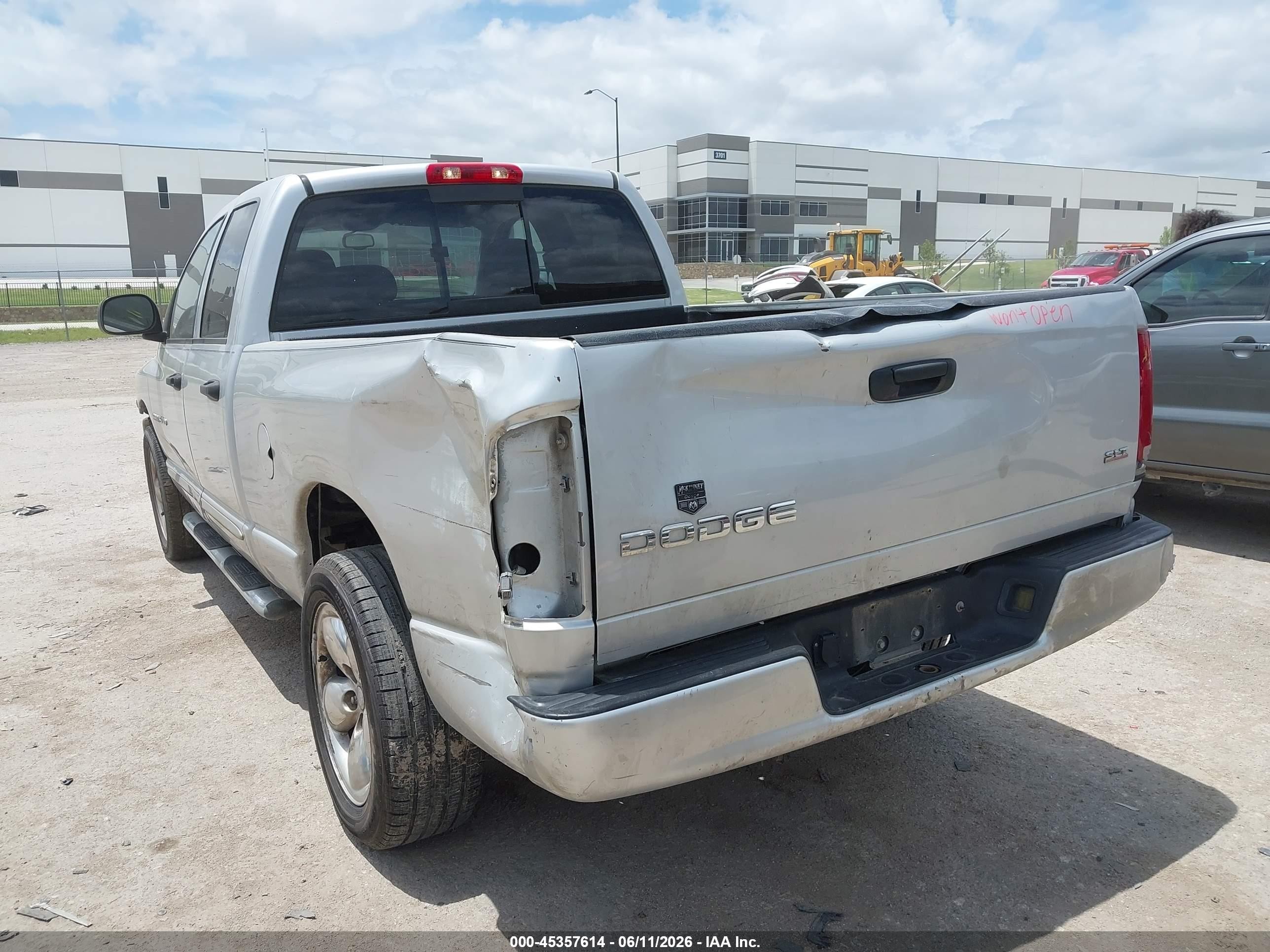 2004 Dodge Ram 1500 Slt/laramie Silver vin: 1D7HA18D14S543290