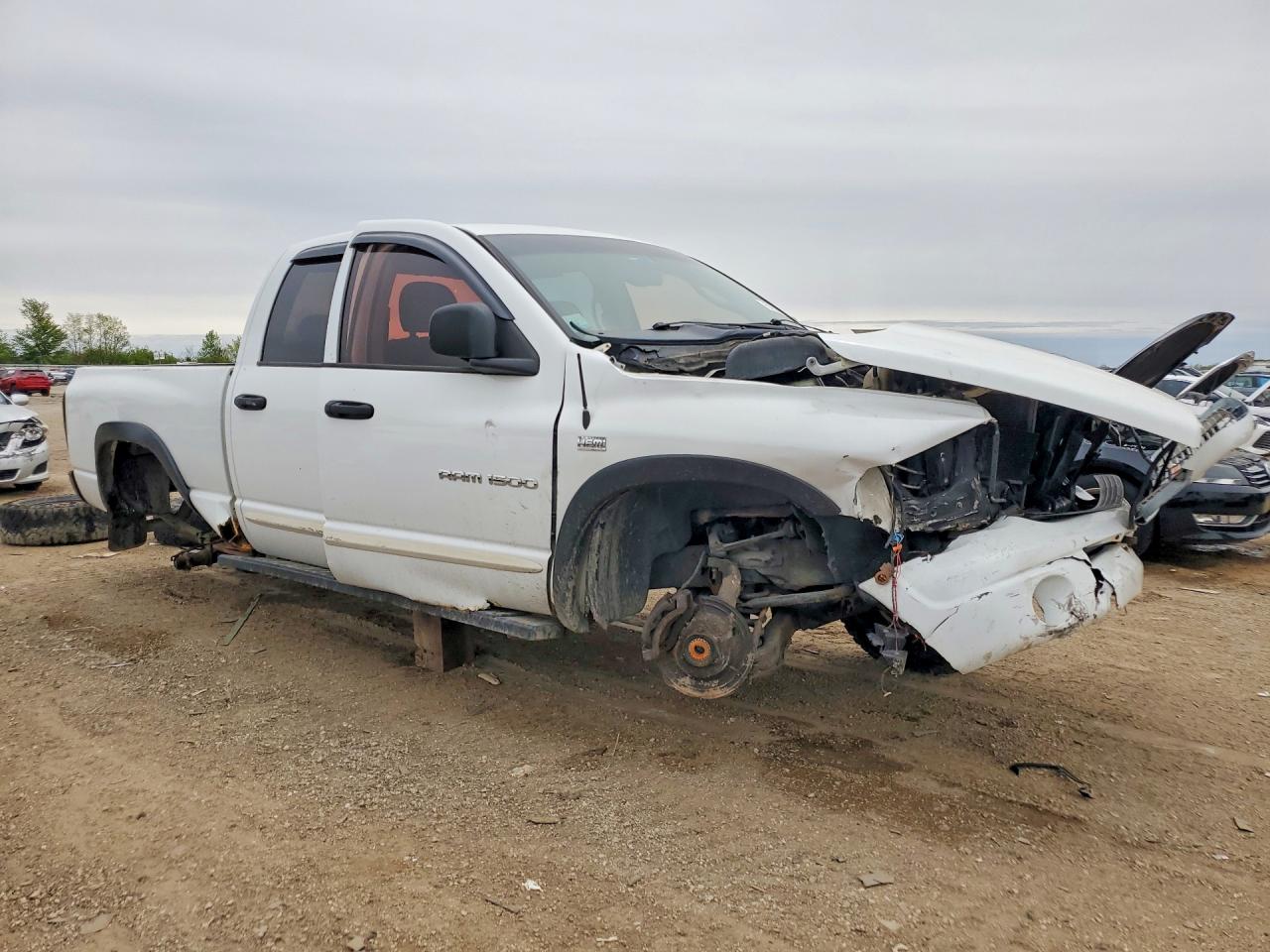 2005 Dodge Ram 1500 St/slt White vin: 1D7HA18D15J598443