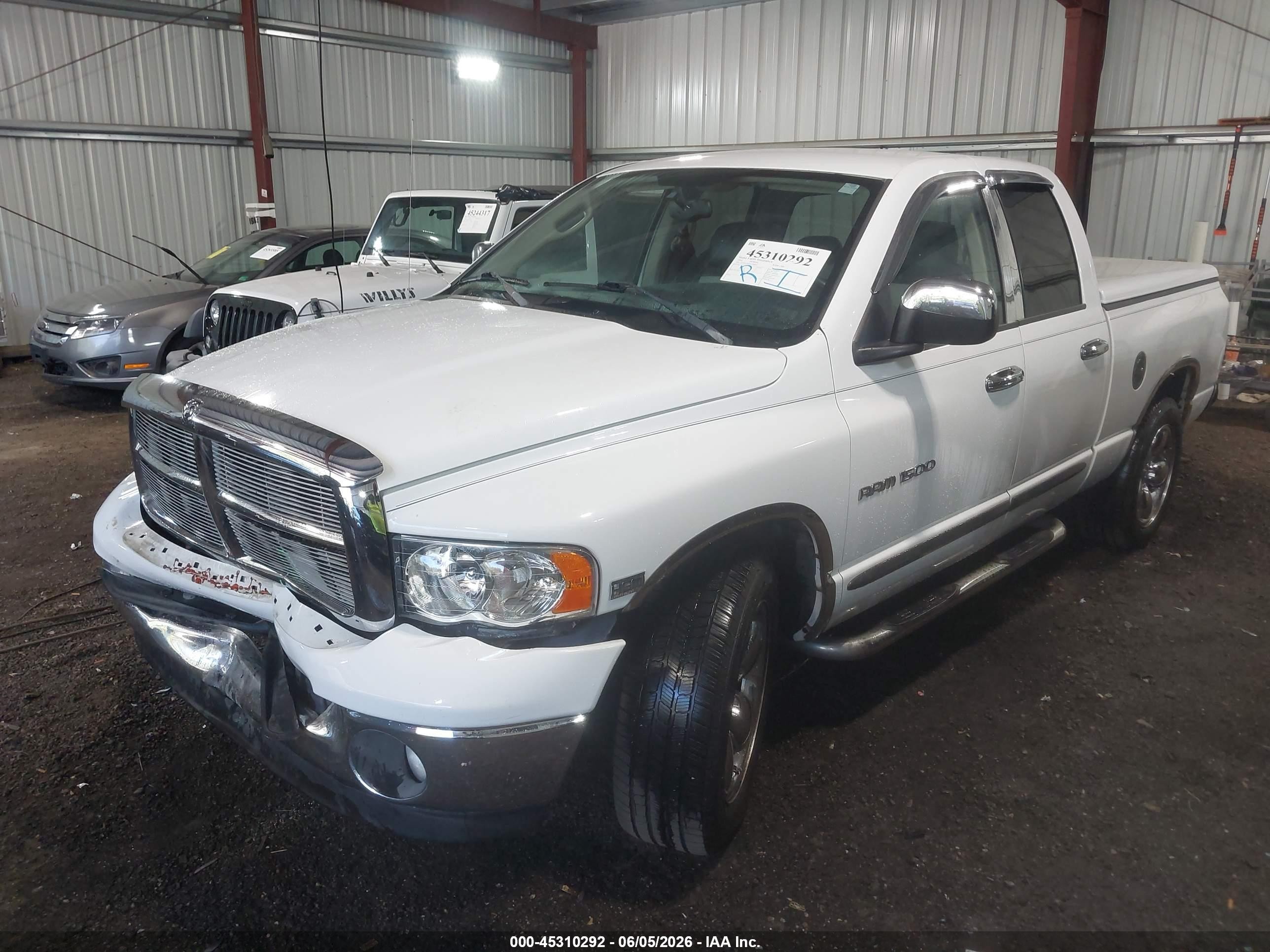 2004 Dodge Ram 1500 Slt/laramie White vin: 1D7HA18D24J200820