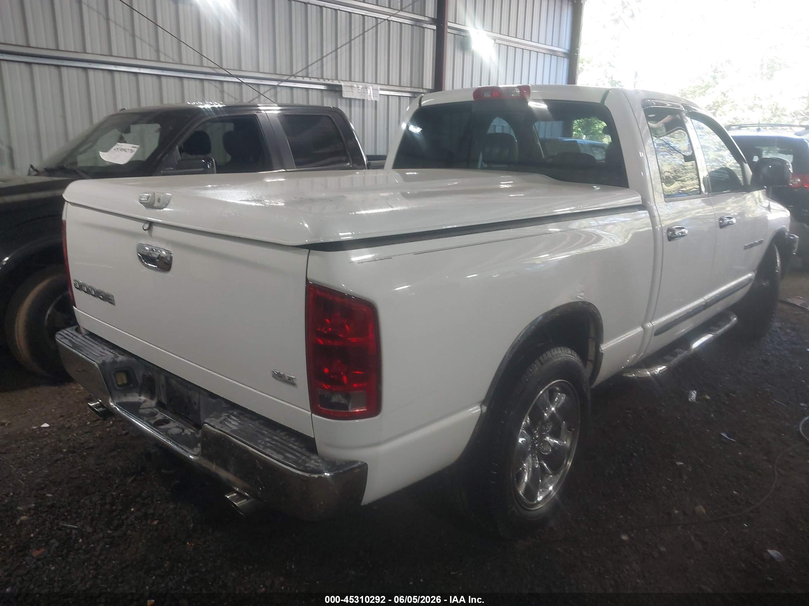 2004 Dodge Ram 1500 Slt/laramie White vin: 1D7HA18D24J200820