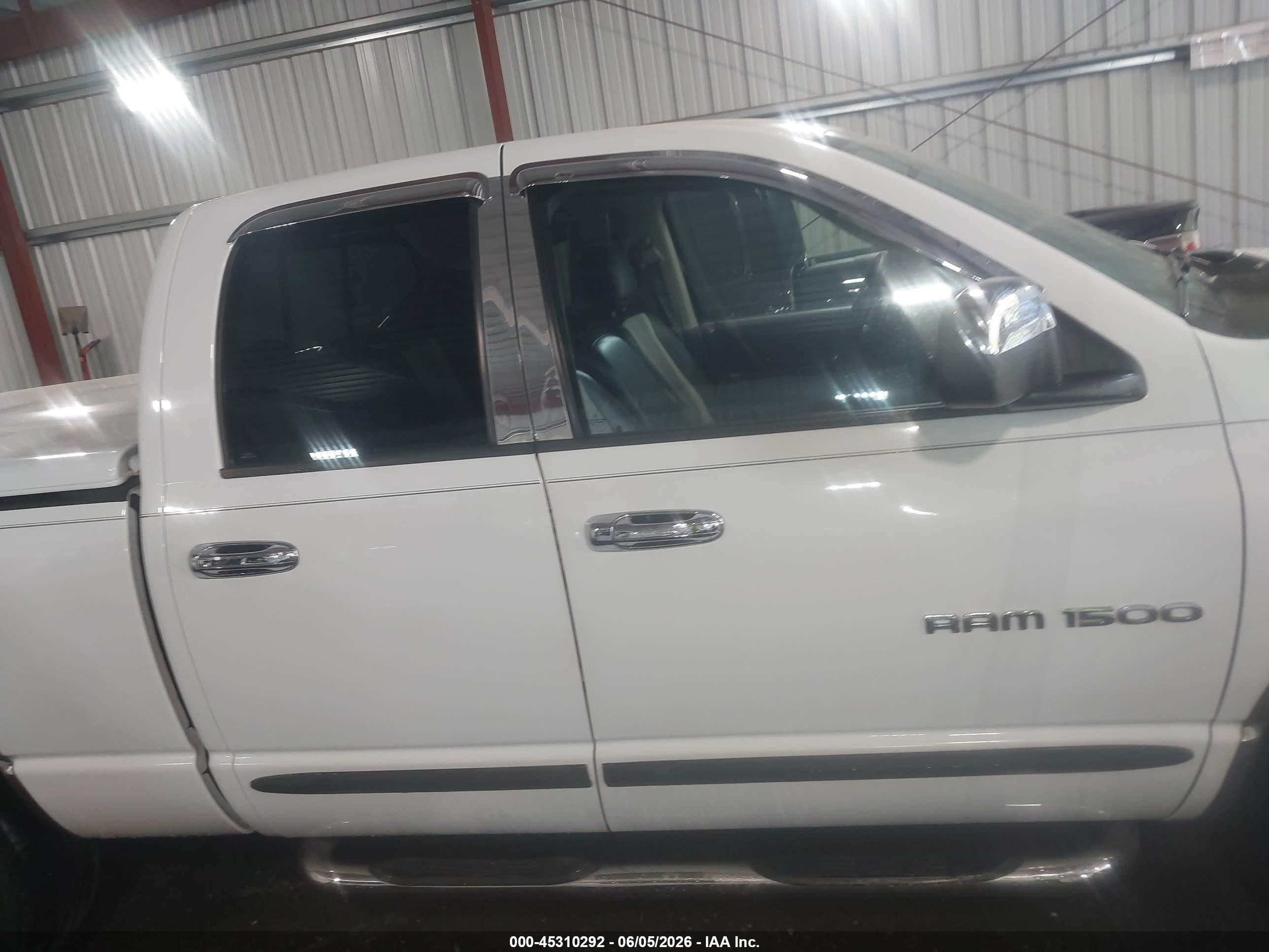2004 Dodge Ram 1500 Slt/laramie White vin: 1D7HA18D24J200820