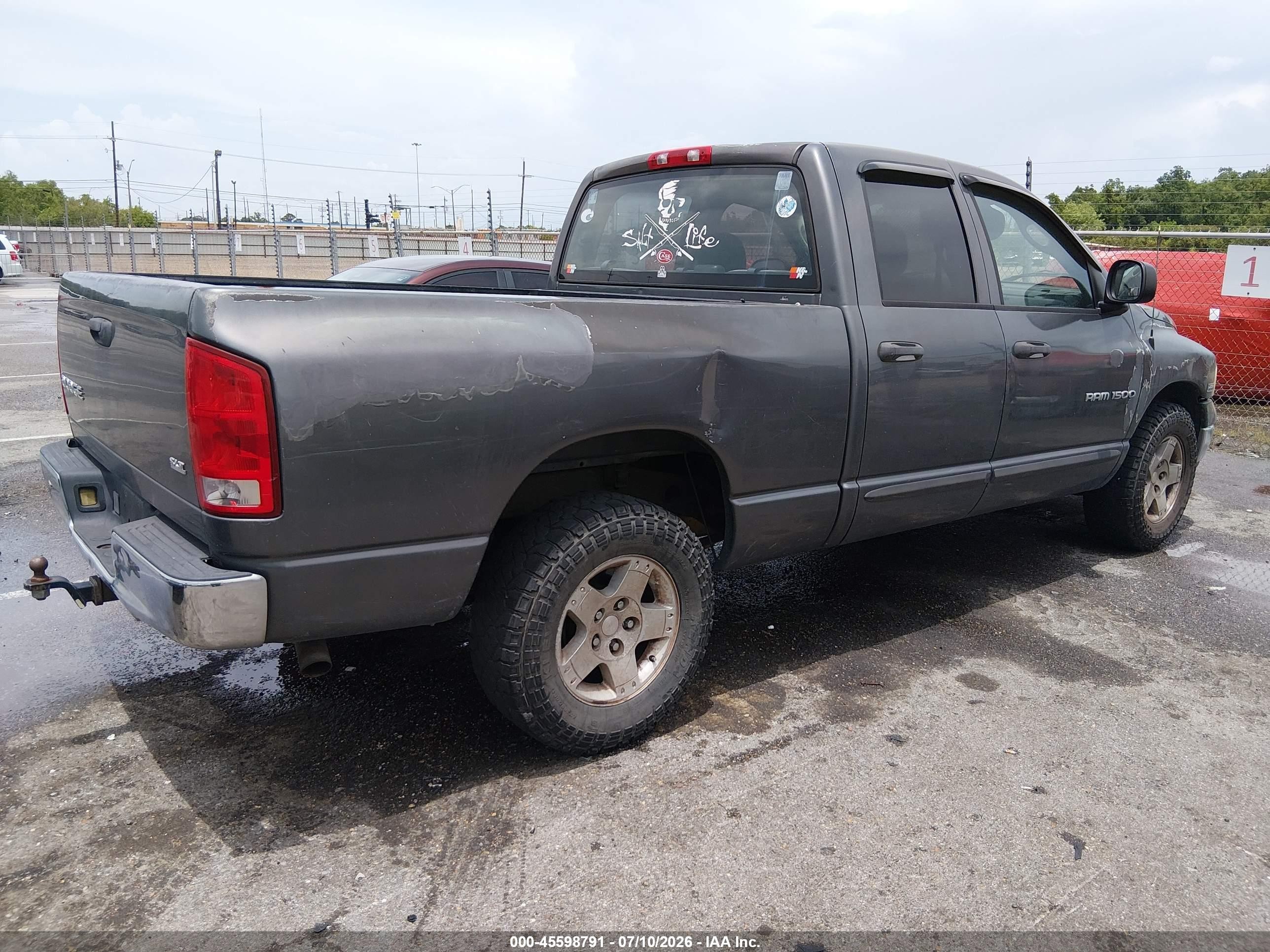 2004 Dodge Ram 1500 Slt/laramie Gray vin: 1D7HA18D24S529026
