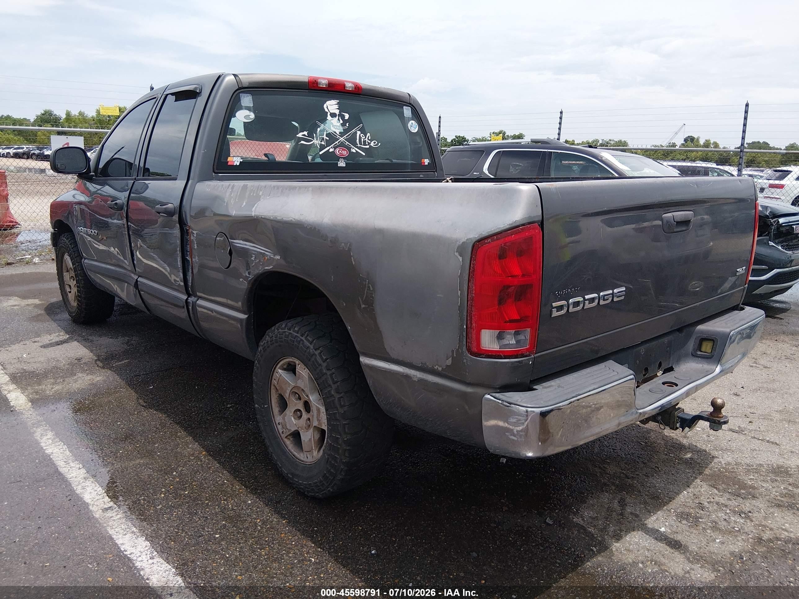 2004 Dodge Ram 1500 Slt/laramie Gray vin: 1D7HA18D24S529026