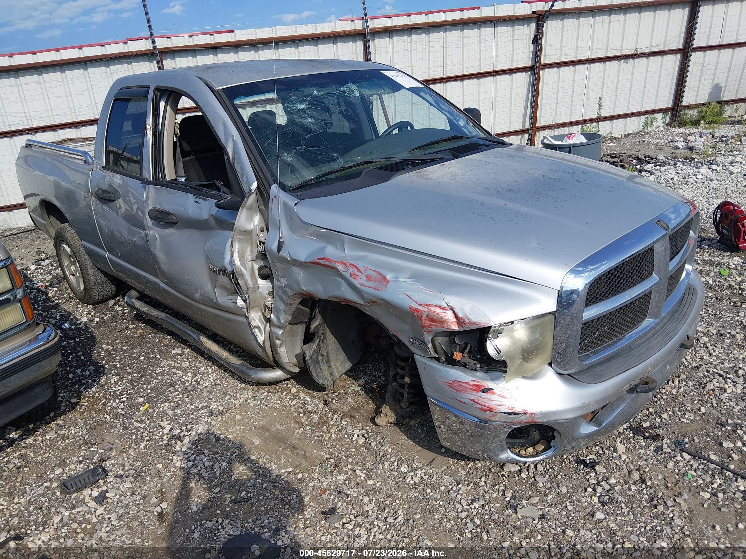 2004 Dodge Ram 1500 Slt/laramie Silver vin: 1D7HA18D24S650140