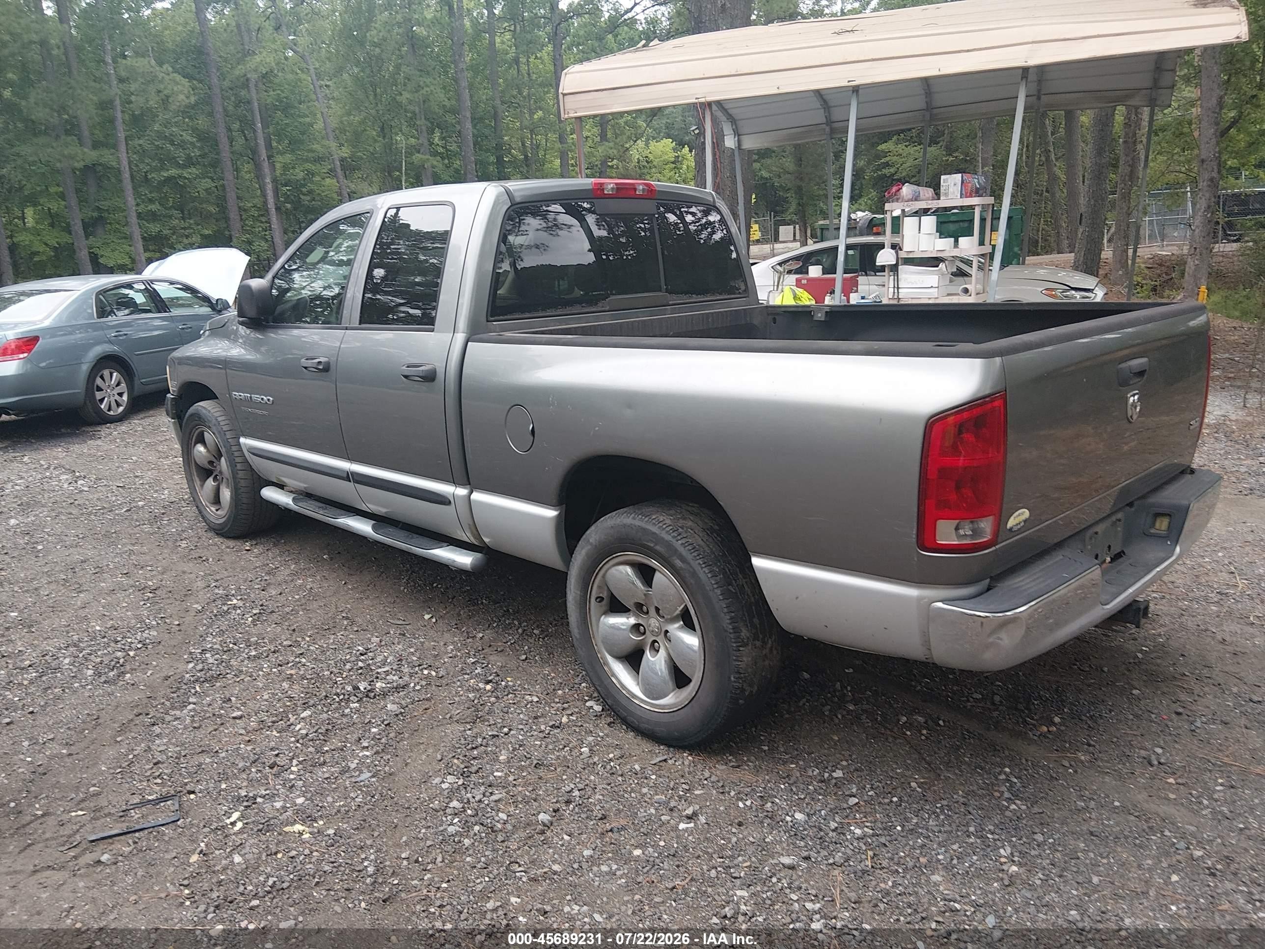 2005 Dodge Ram 1500 Slt/laramie Серый vin: 1D7HA18D25J545752