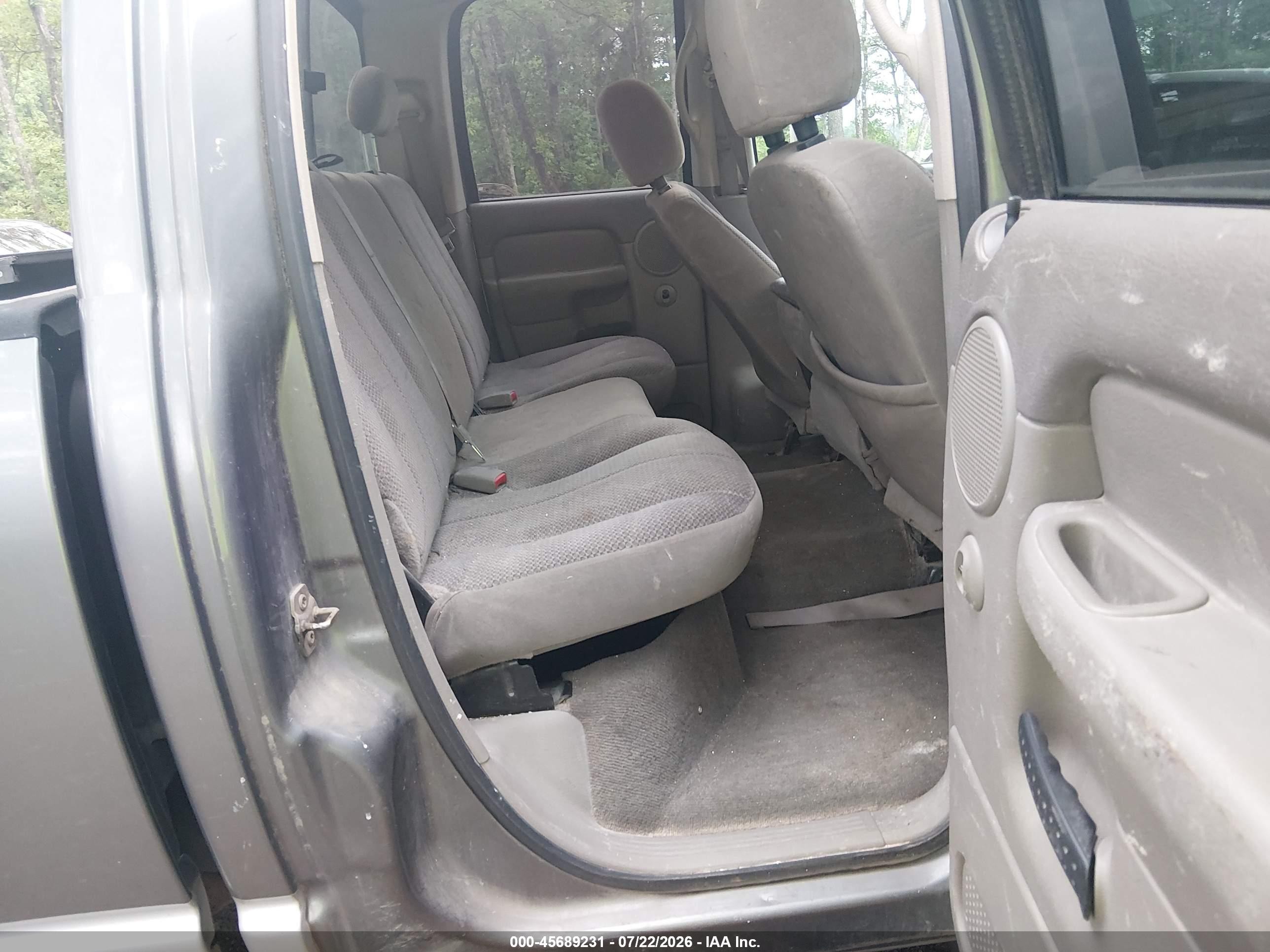 2005 Dodge Ram 1500 Slt/laramie Серый vin: 1D7HA18D25J545752