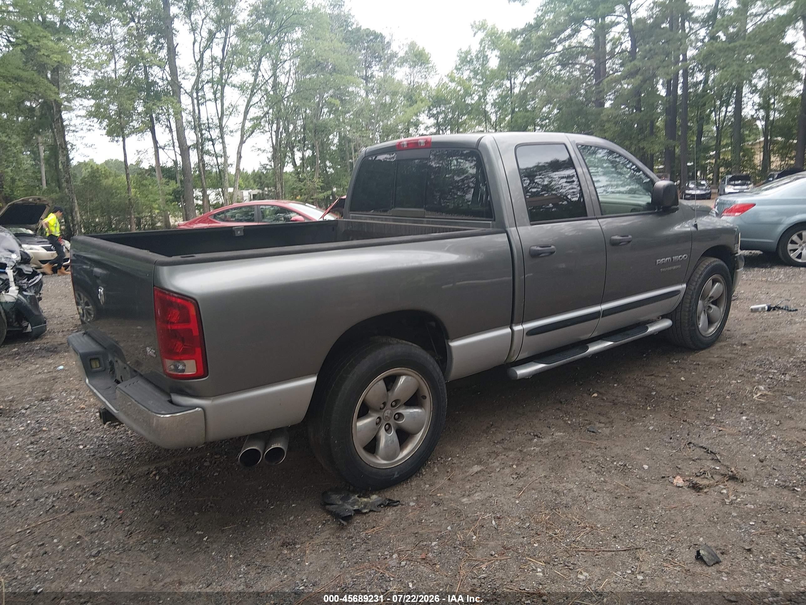 2005 Dodge Ram 1500 Slt/laramie Серый vin: 1D7HA18D25J545752