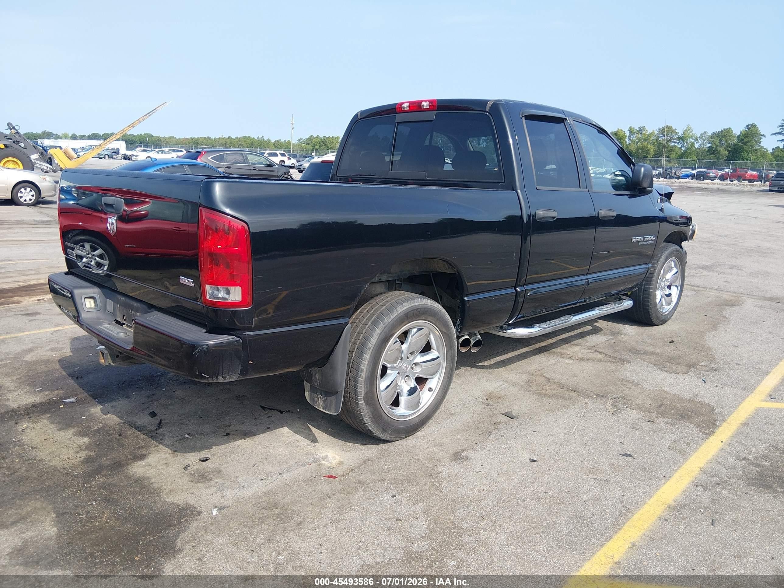 2005 Dodge Ram 1500 Slt/laramie Black vin: 1D7HA18D25S266229