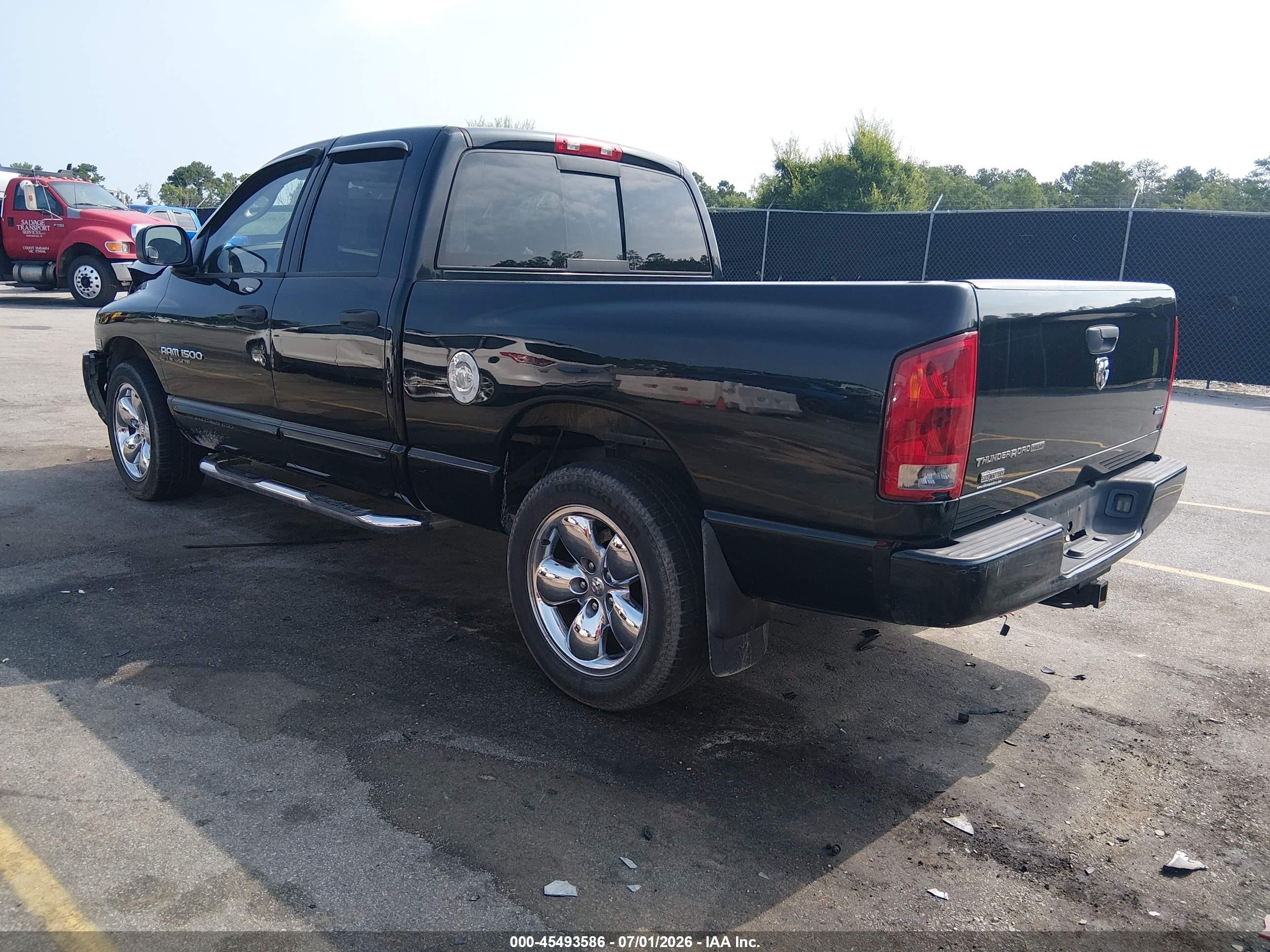 2005 Dodge Ram 1500 Slt/laramie Black vin: 1D7HA18D25S266229