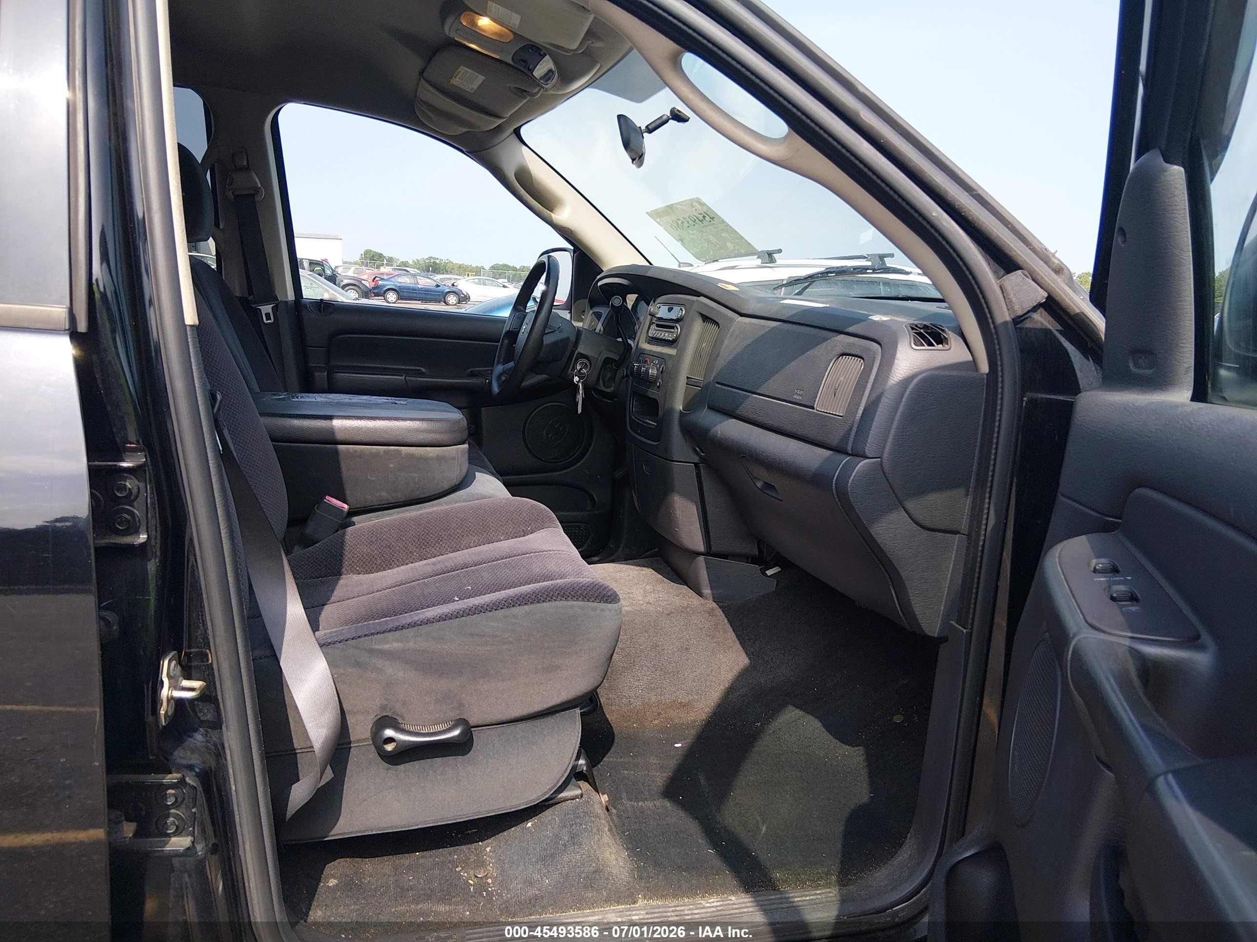 2005 Dodge Ram 1500 Slt/laramie Black vin: 1D7HA18D25S266229