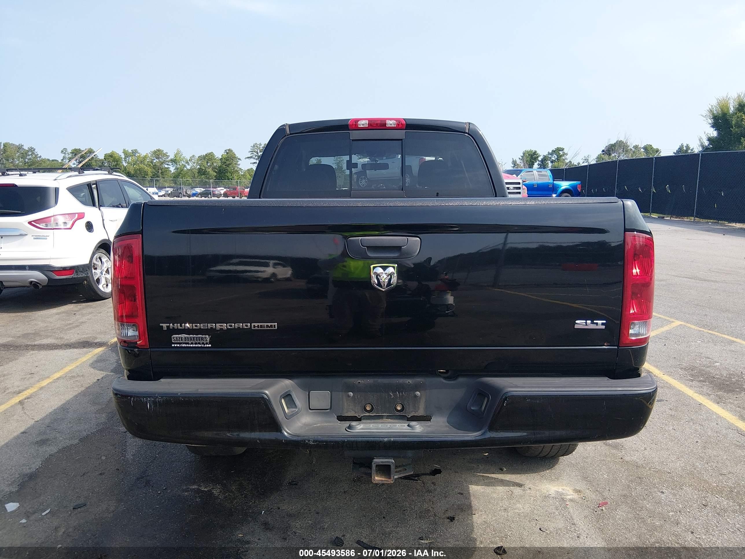 2005 Dodge Ram 1500 Slt/laramie Black vin: 1D7HA18D25S266229