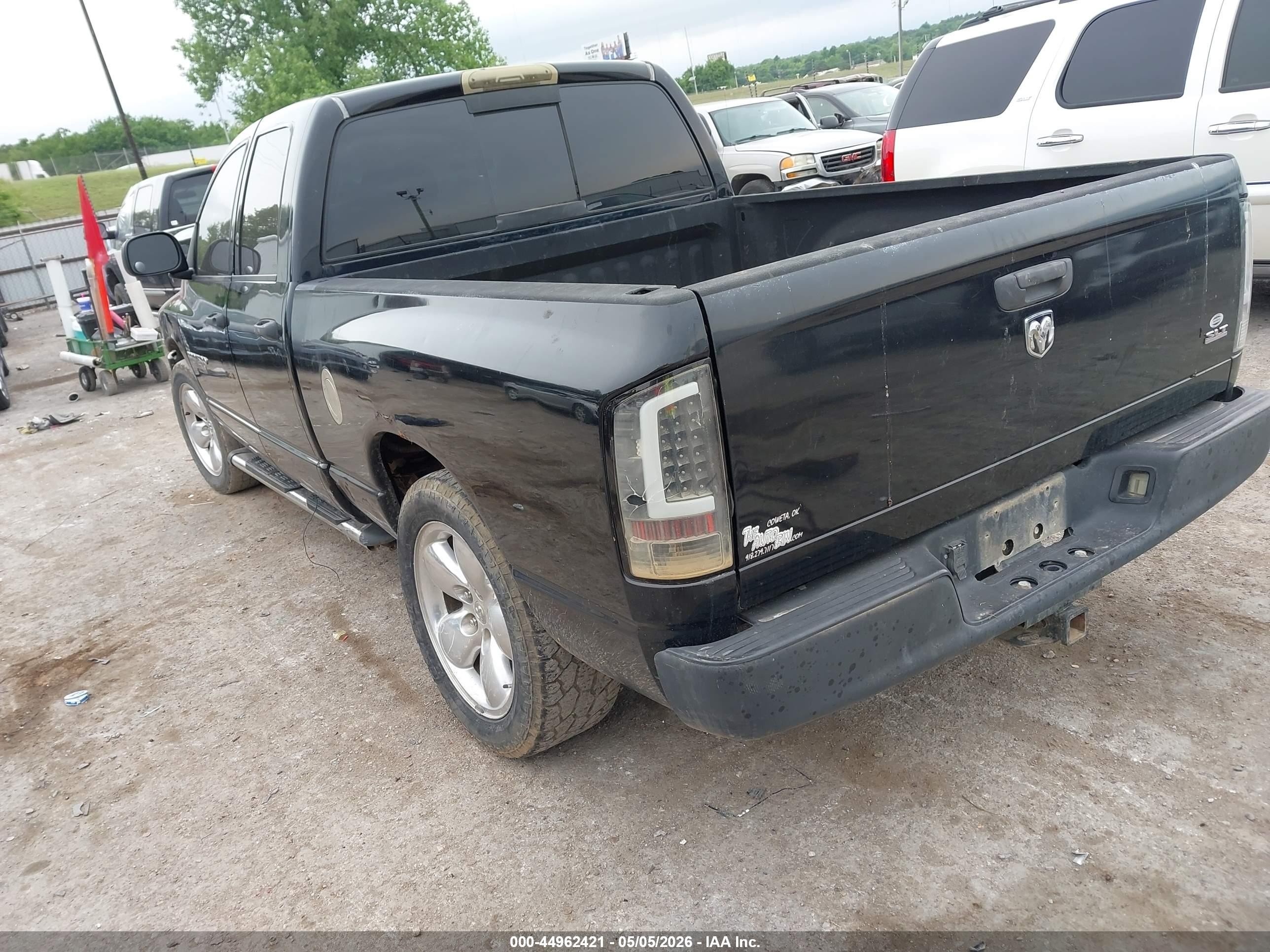 2005 Dodge Ram 1500 Slt/laramie Black vin: 1D7HA18D25S279675