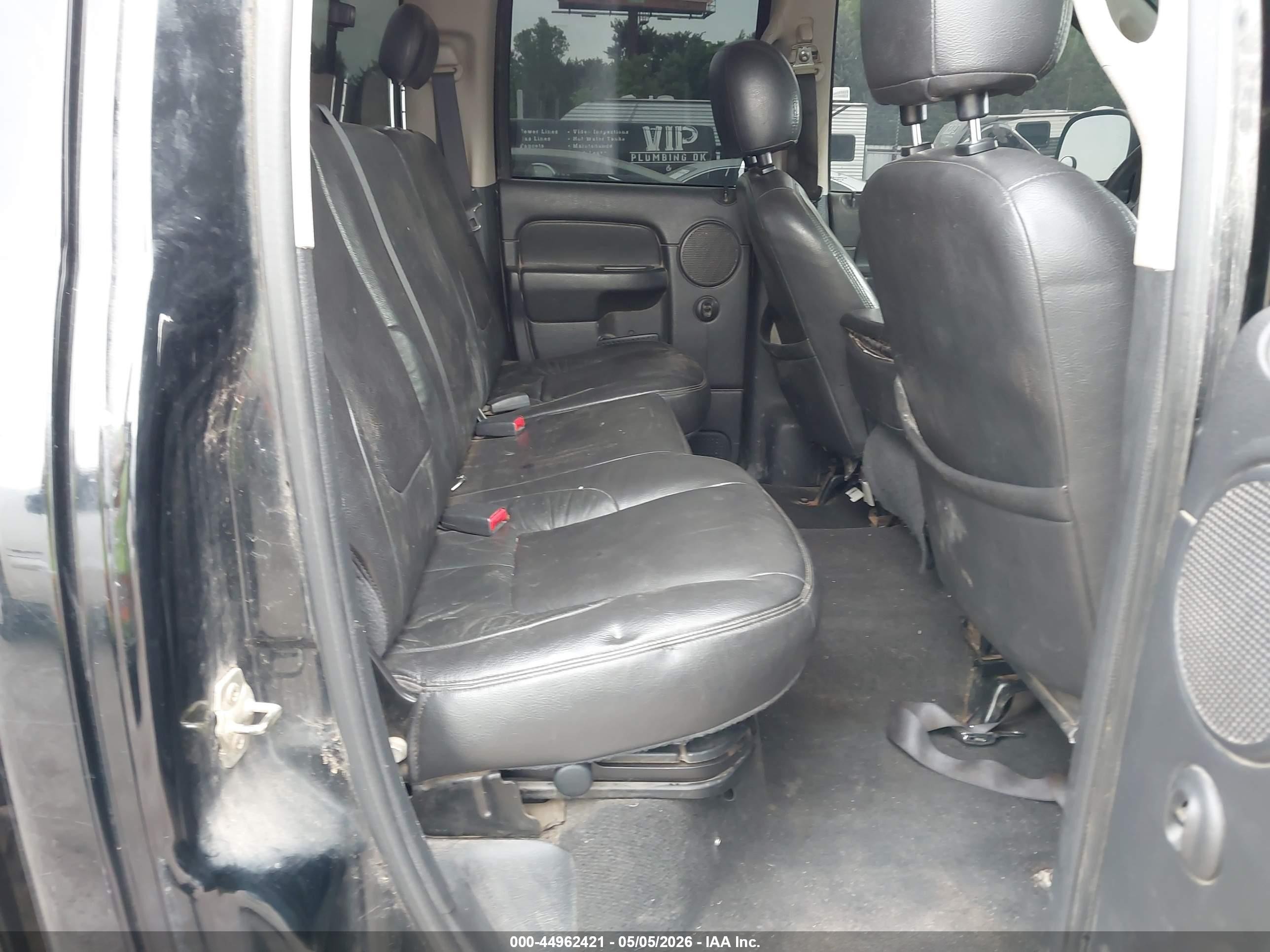 2005 Dodge Ram 1500 Slt/laramie Black vin: 1D7HA18D25S279675