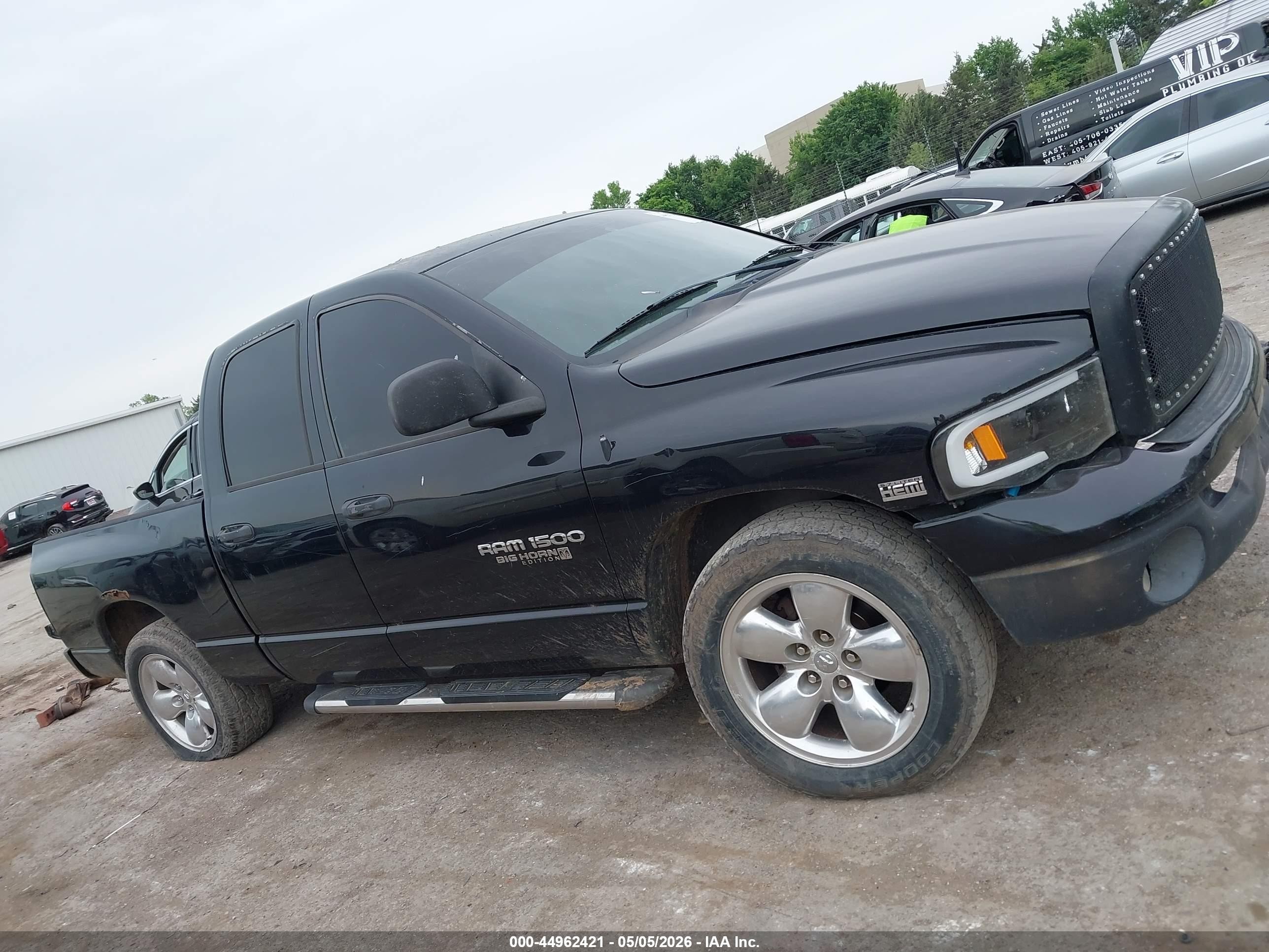2005 Dodge Ram 1500 Slt/laramie Black vin: 1D7HA18D25S279675