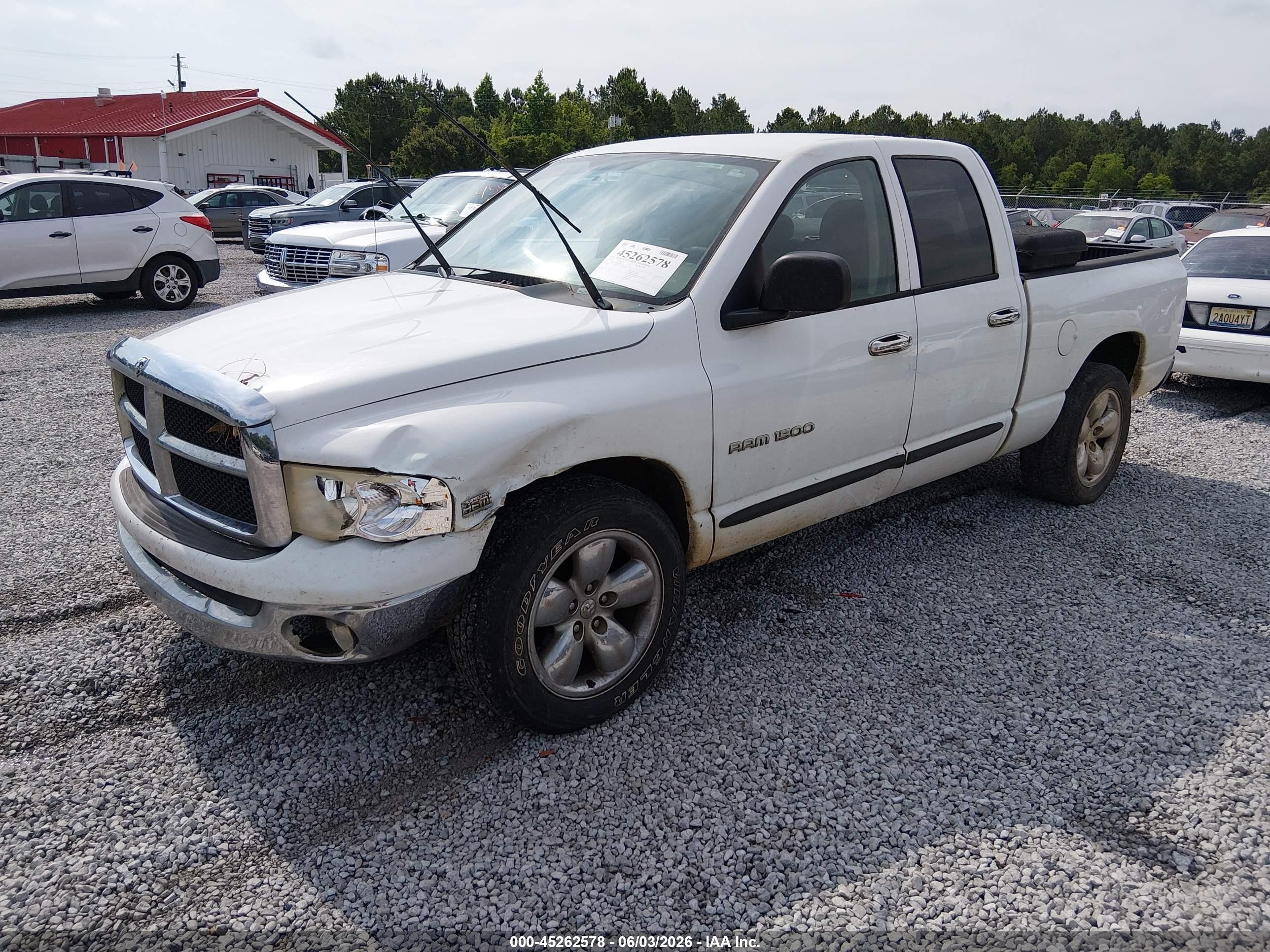2005 Dodge Ram 1500 Slt/laramie White vin: 1D7HA18D25S354388
