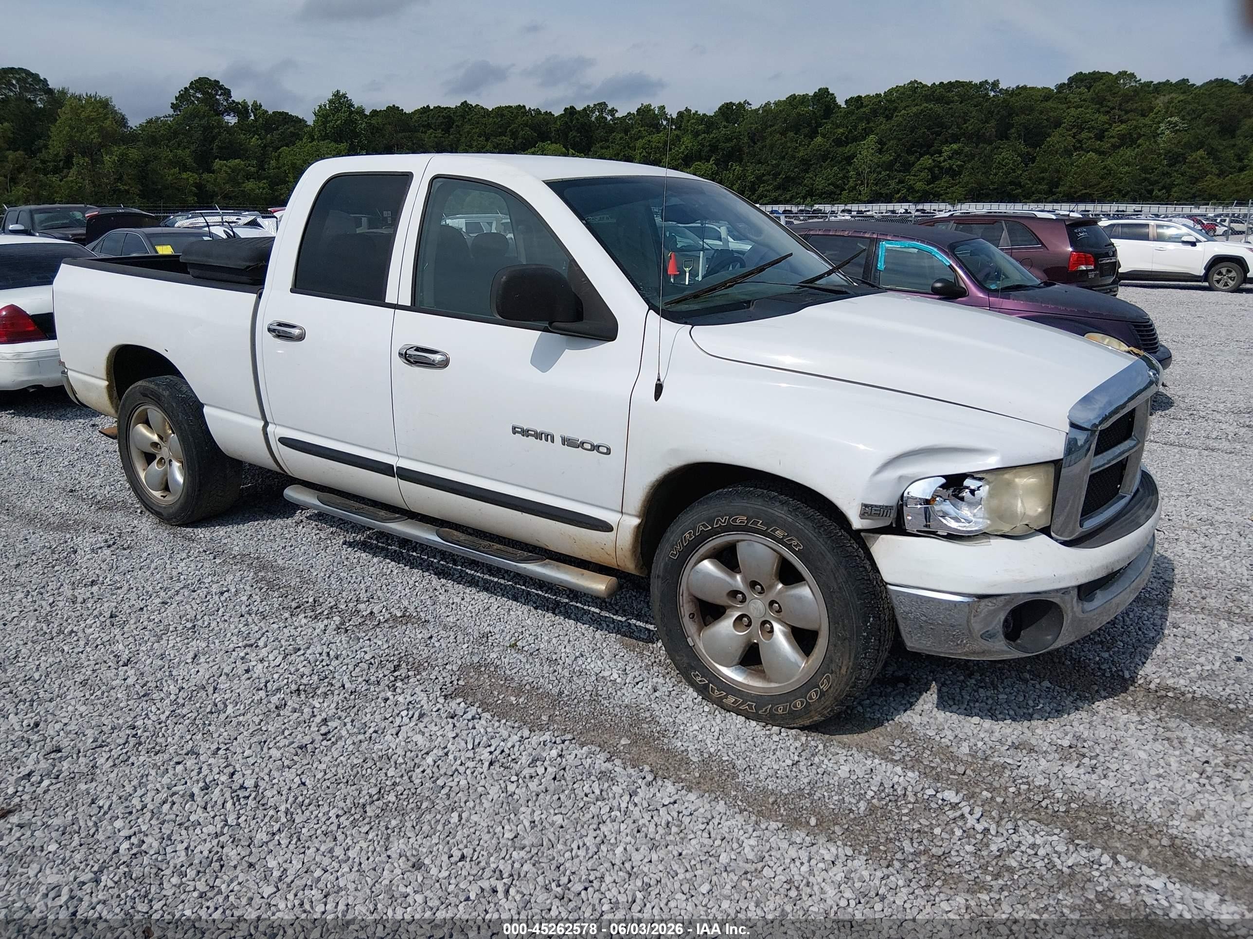 2005 Dodge Ram 1500 Slt/laramie White vin: 1D7HA18D25S354388