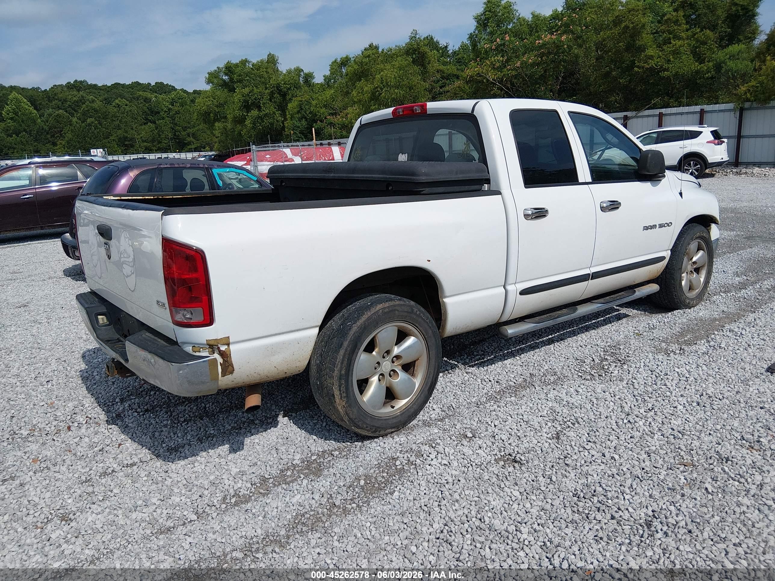 2005 Dodge Ram 1500 Slt/laramie White vin: 1D7HA18D25S354388