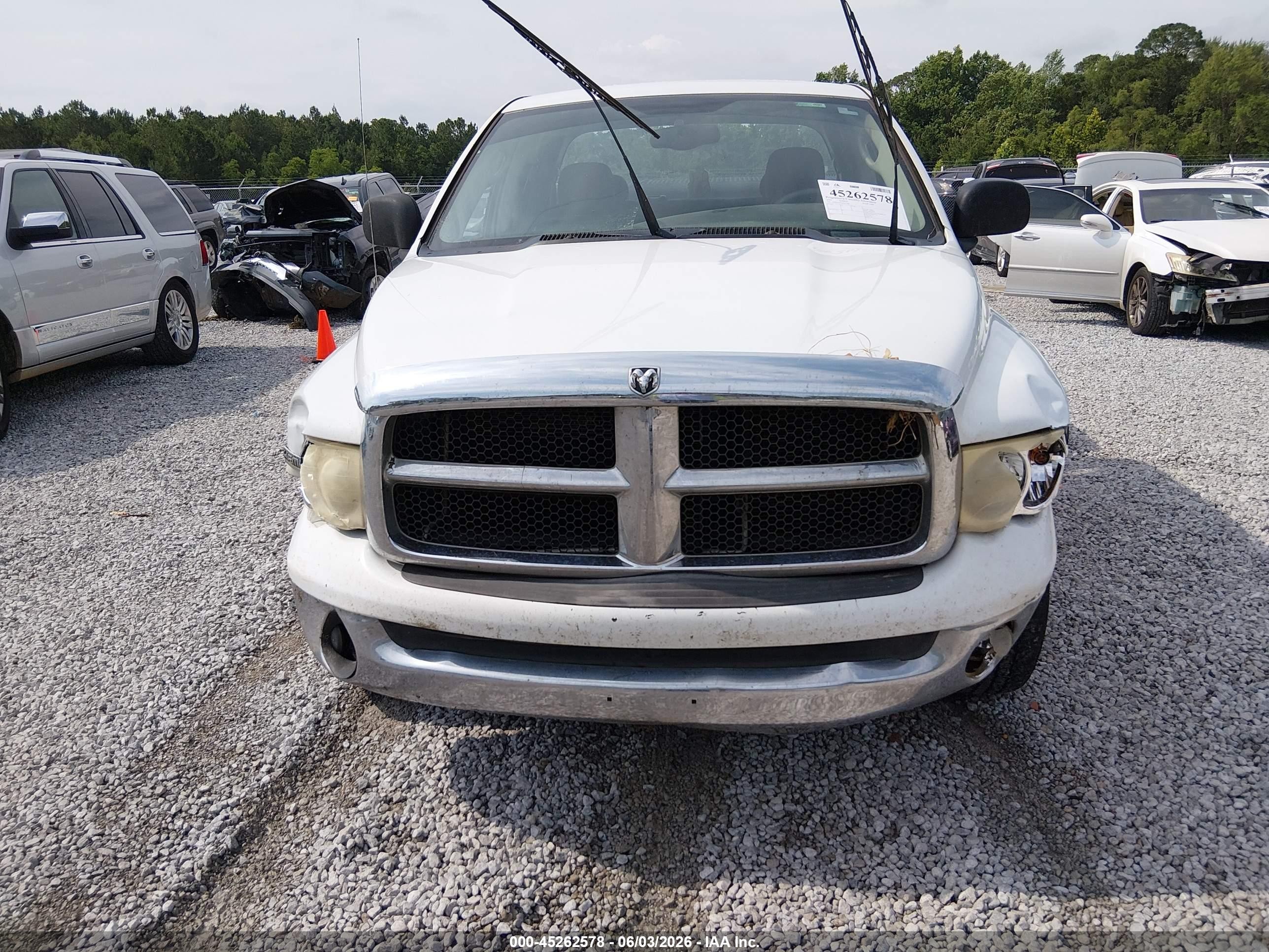 2005 Dodge Ram 1500 Slt/laramie White vin: 1D7HA18D25S354388