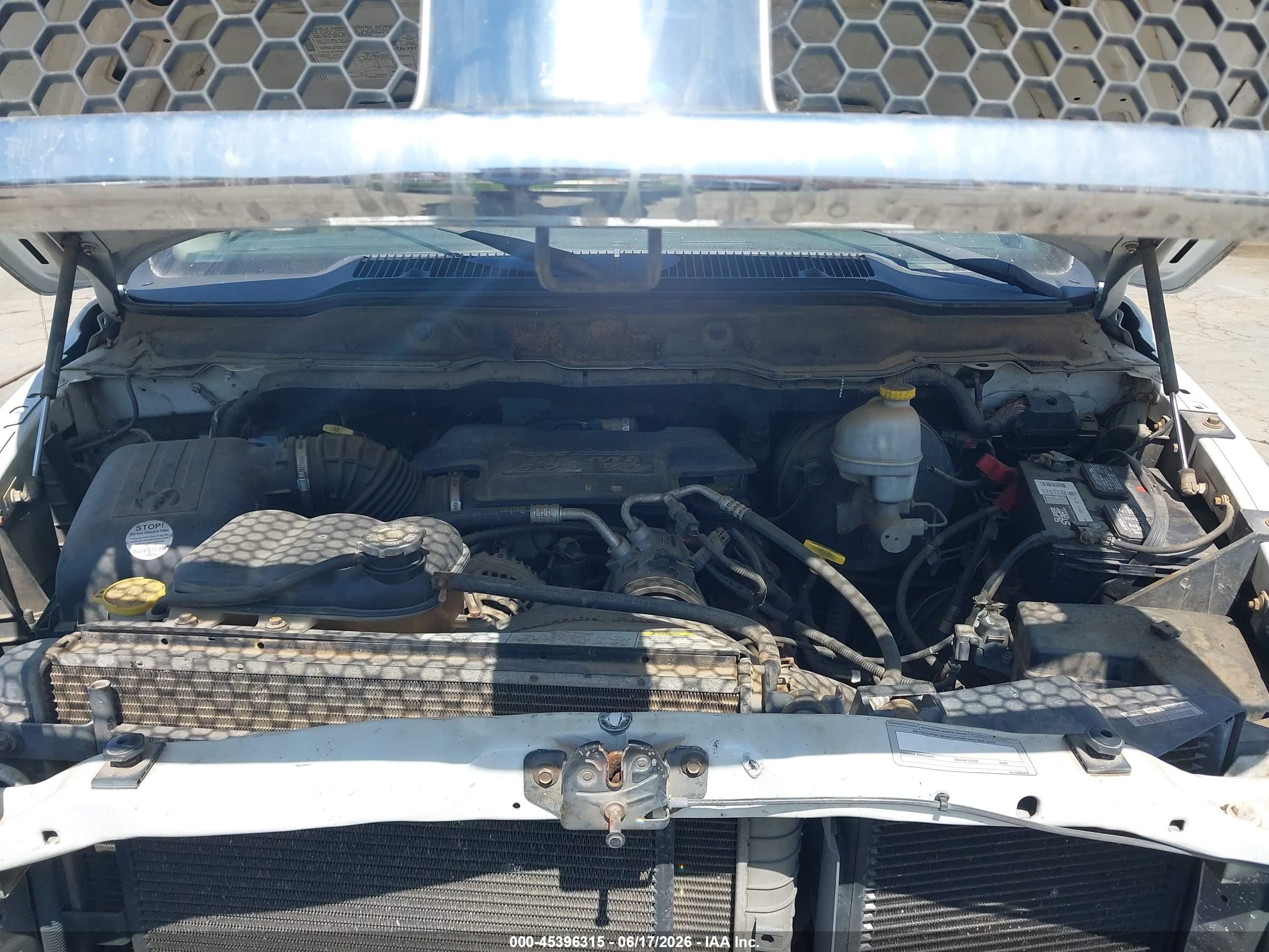 2003 Dodge Ram 1500 Slt/laramie/st White vin: 1D7HA18D33S354221