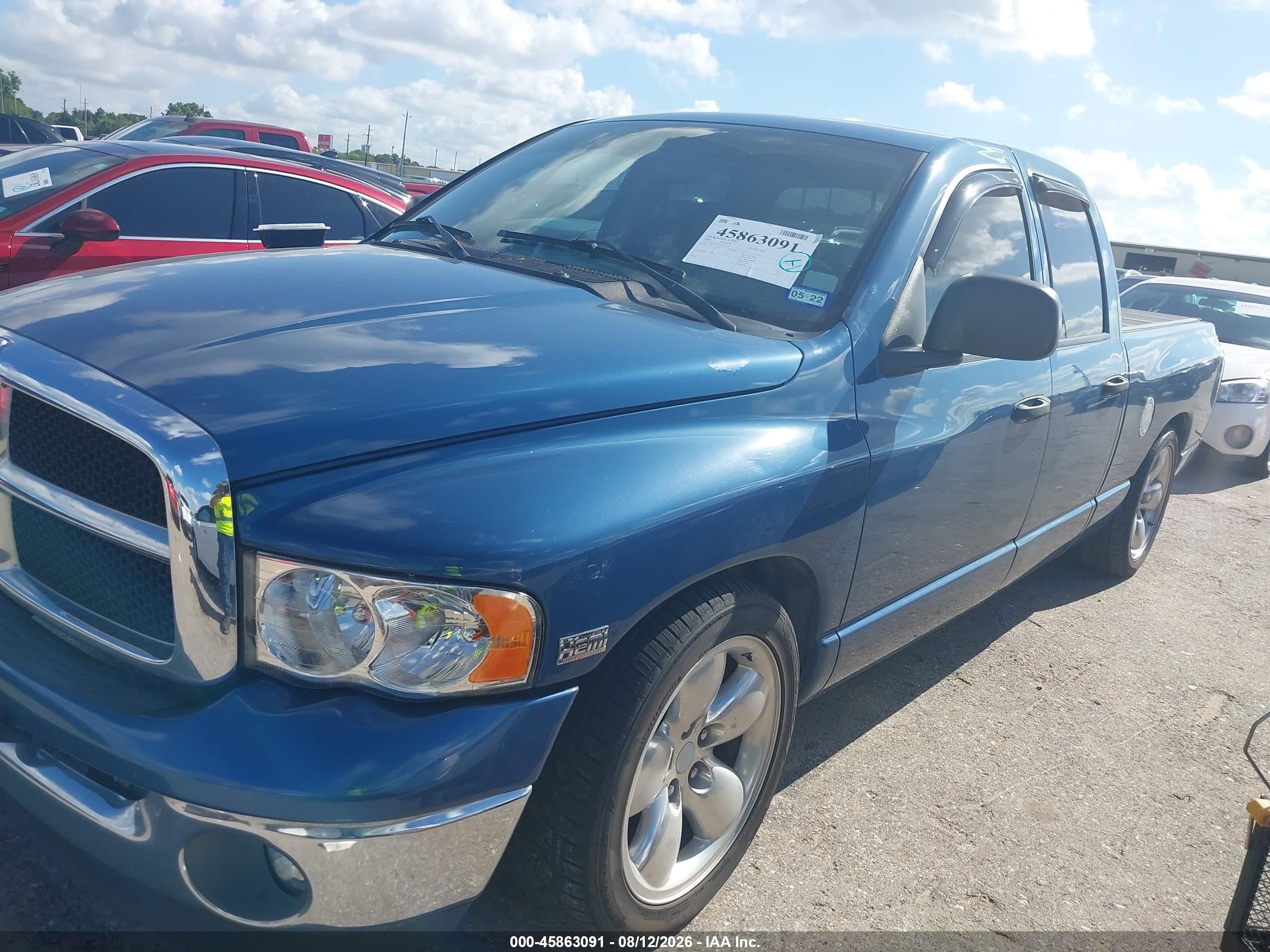 2004 Dodge Ram 1500 Slt/laramie Blue vin: 1D7HA18D34S517063