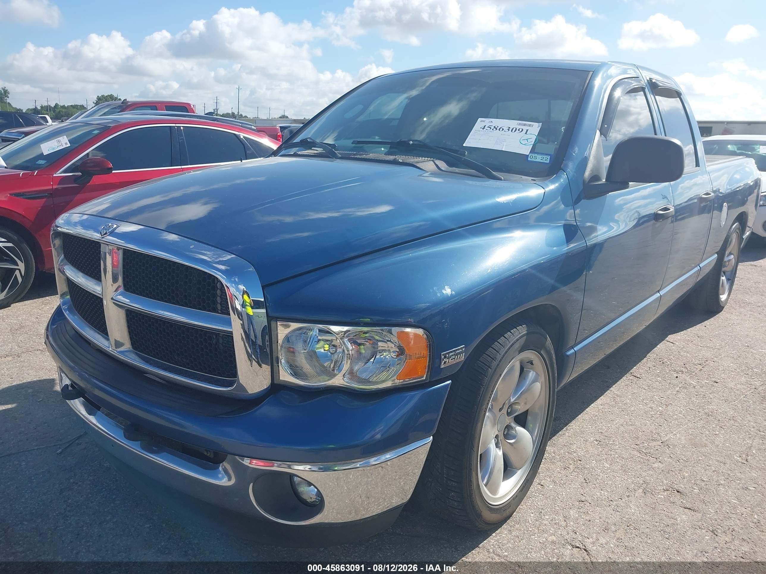 2004 Dodge Ram 1500 Slt/laramie Blue vin: 1D7HA18D34S517063
