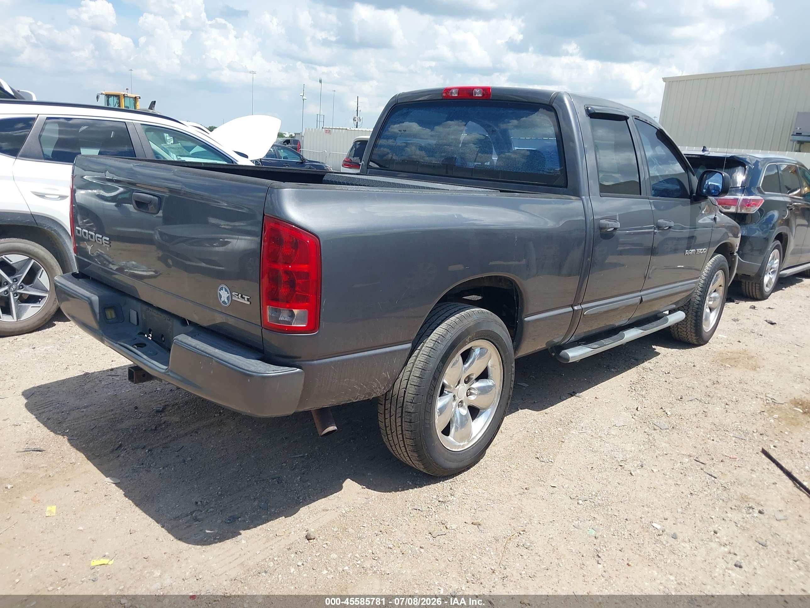 2004 Dodge Ram 1500 Slt/laramie Gray vin: 1D7HA18D34S672891