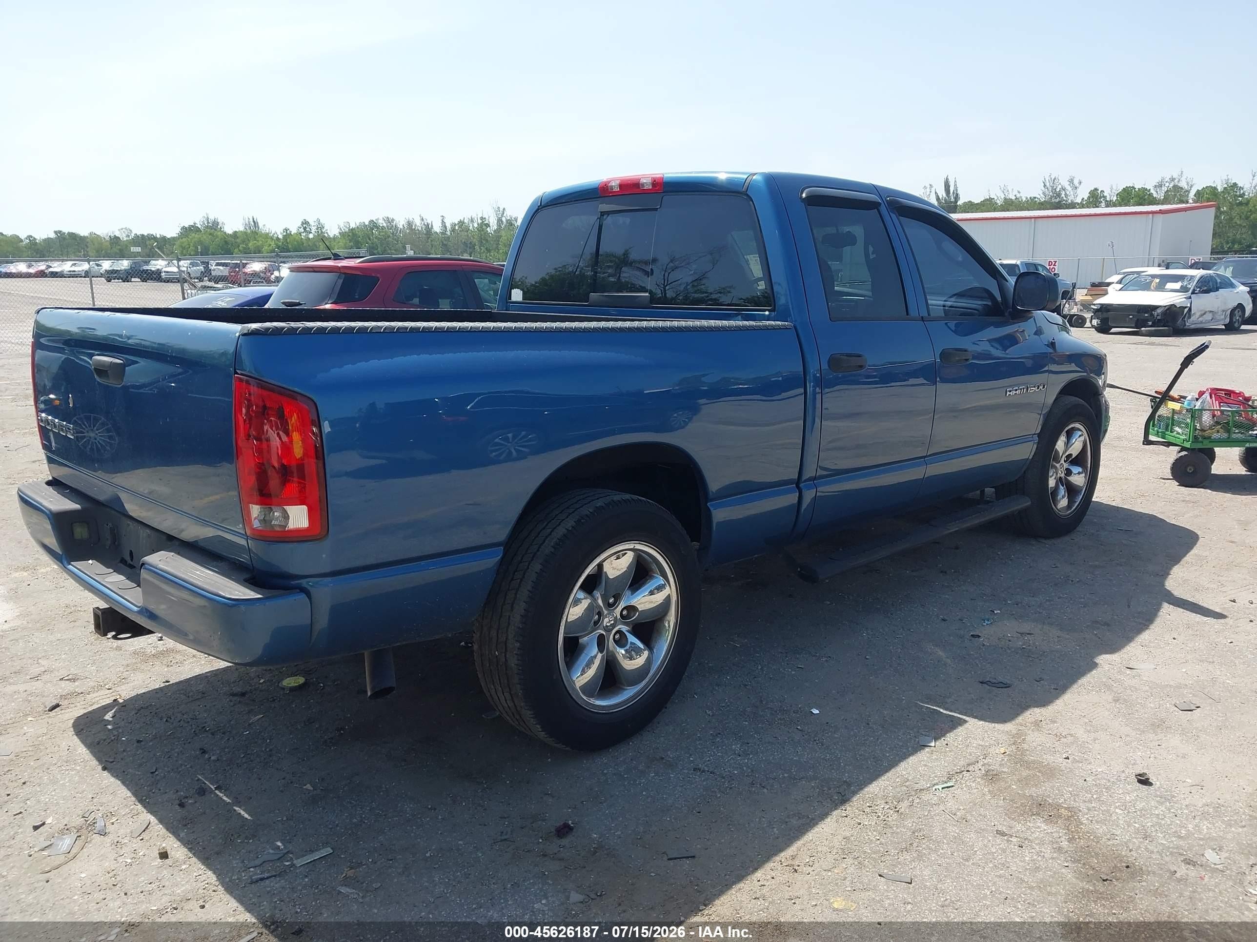 2004 Dodge Ram 1500 Slt/laramie Синий vin: 1D7HA18D34S772327