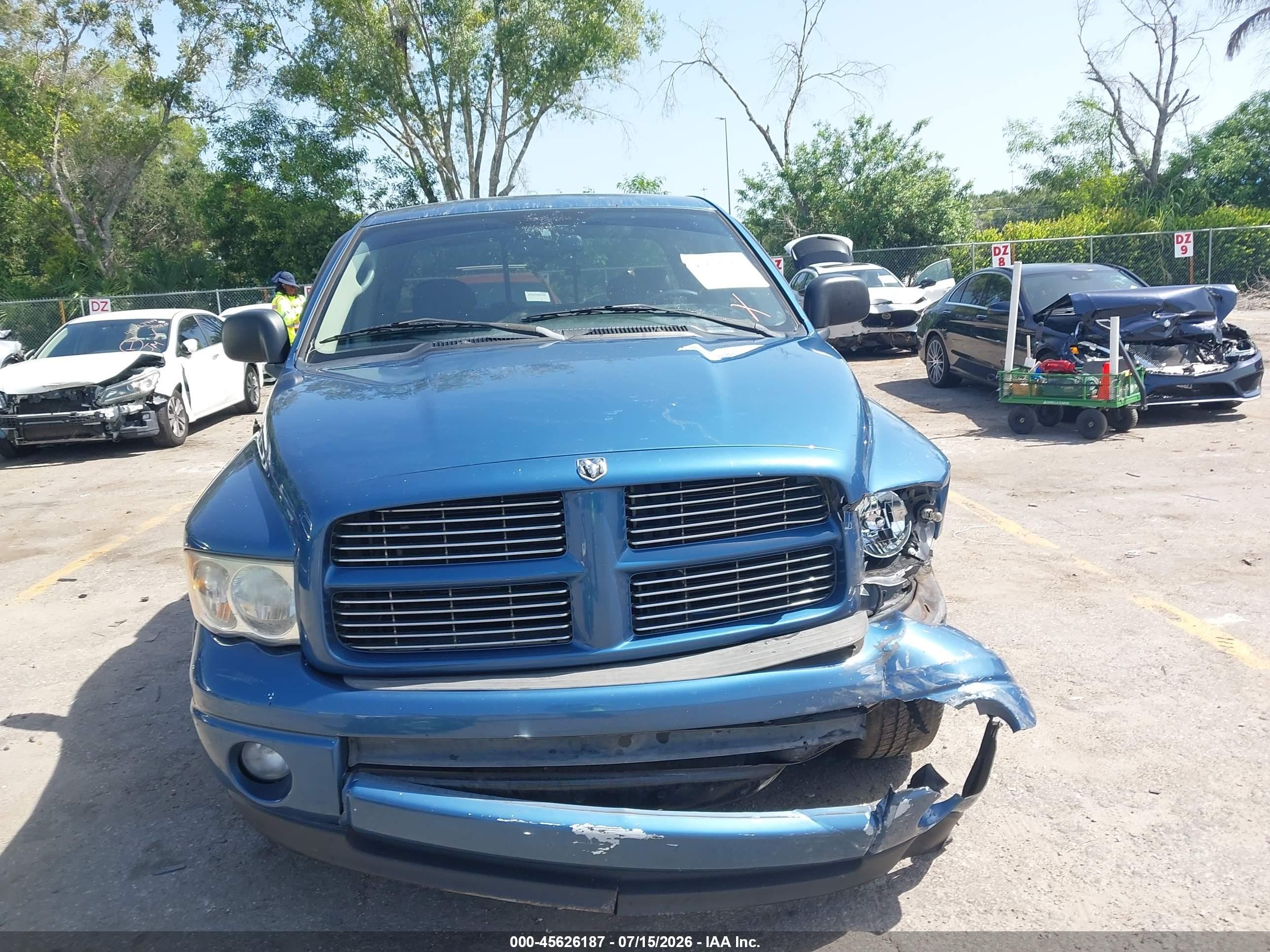 2004 Dodge Ram 1500 Slt/laramie Синий vin: 1D7HA18D34S772327
