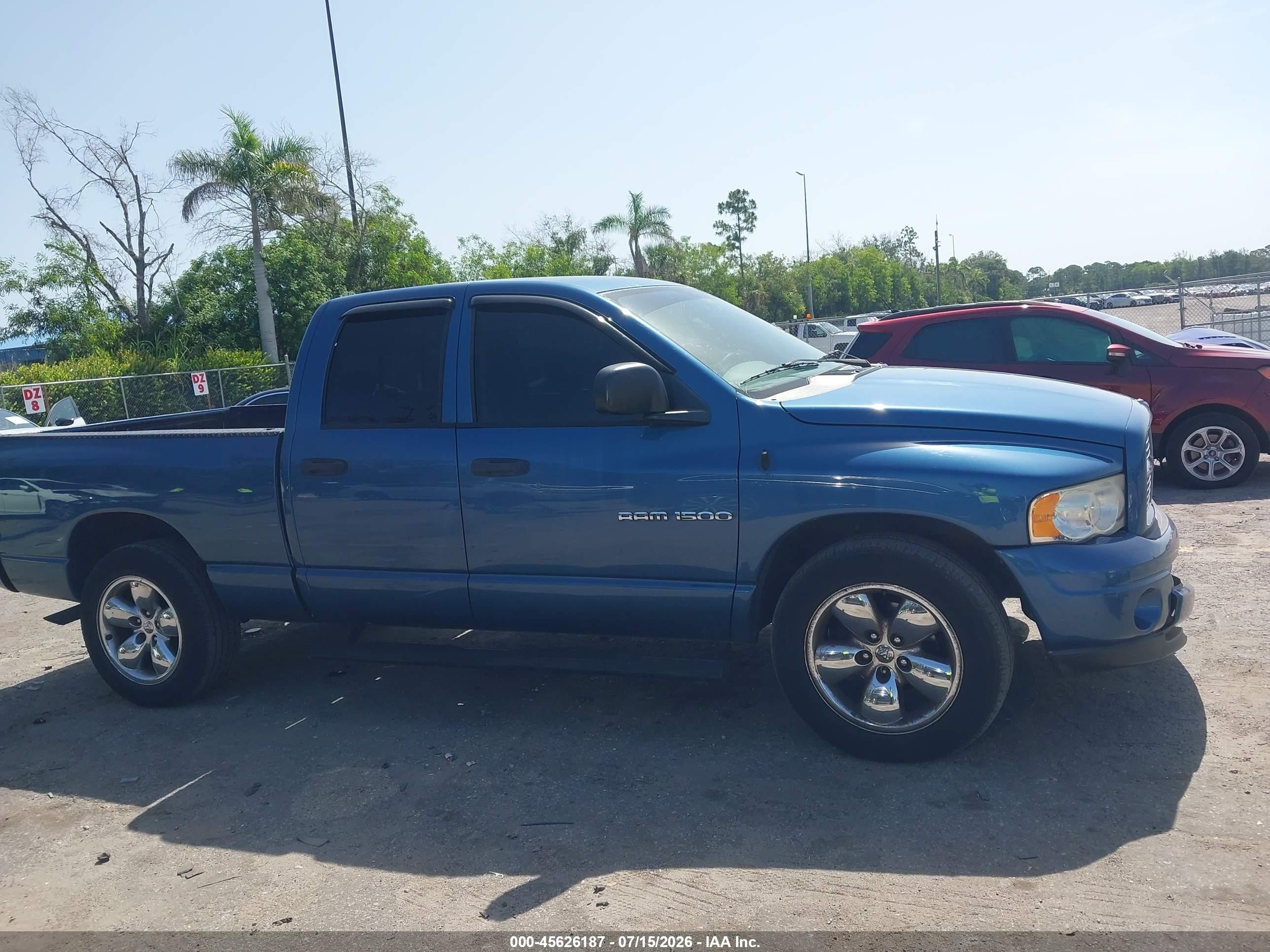2004 Dodge Ram 1500 Slt/laramie Синий vin: 1D7HA18D34S772327