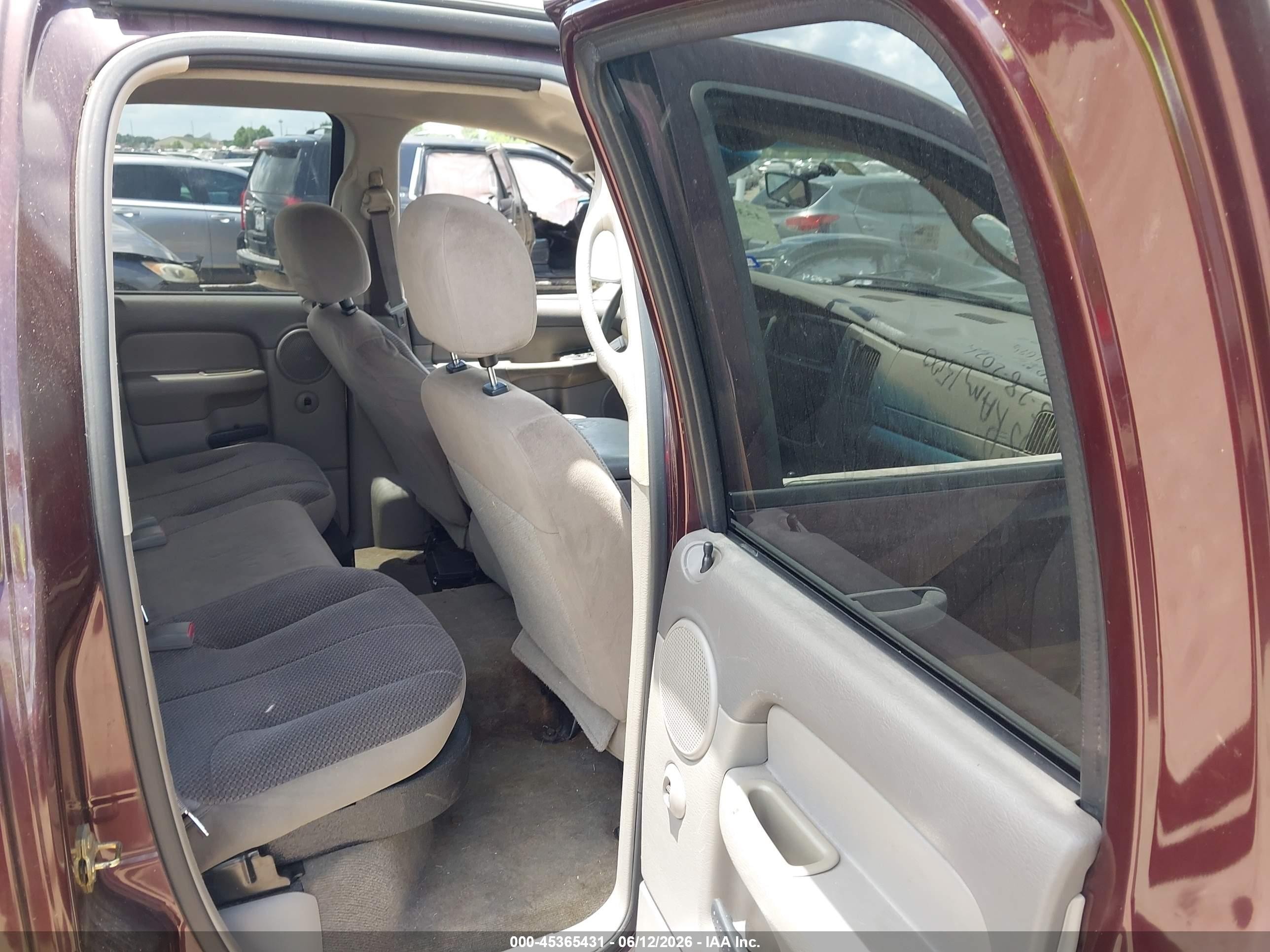 2005 Dodge Ram 1500 Slt/laramie Maroon vin: 1D7HA18D35J595334