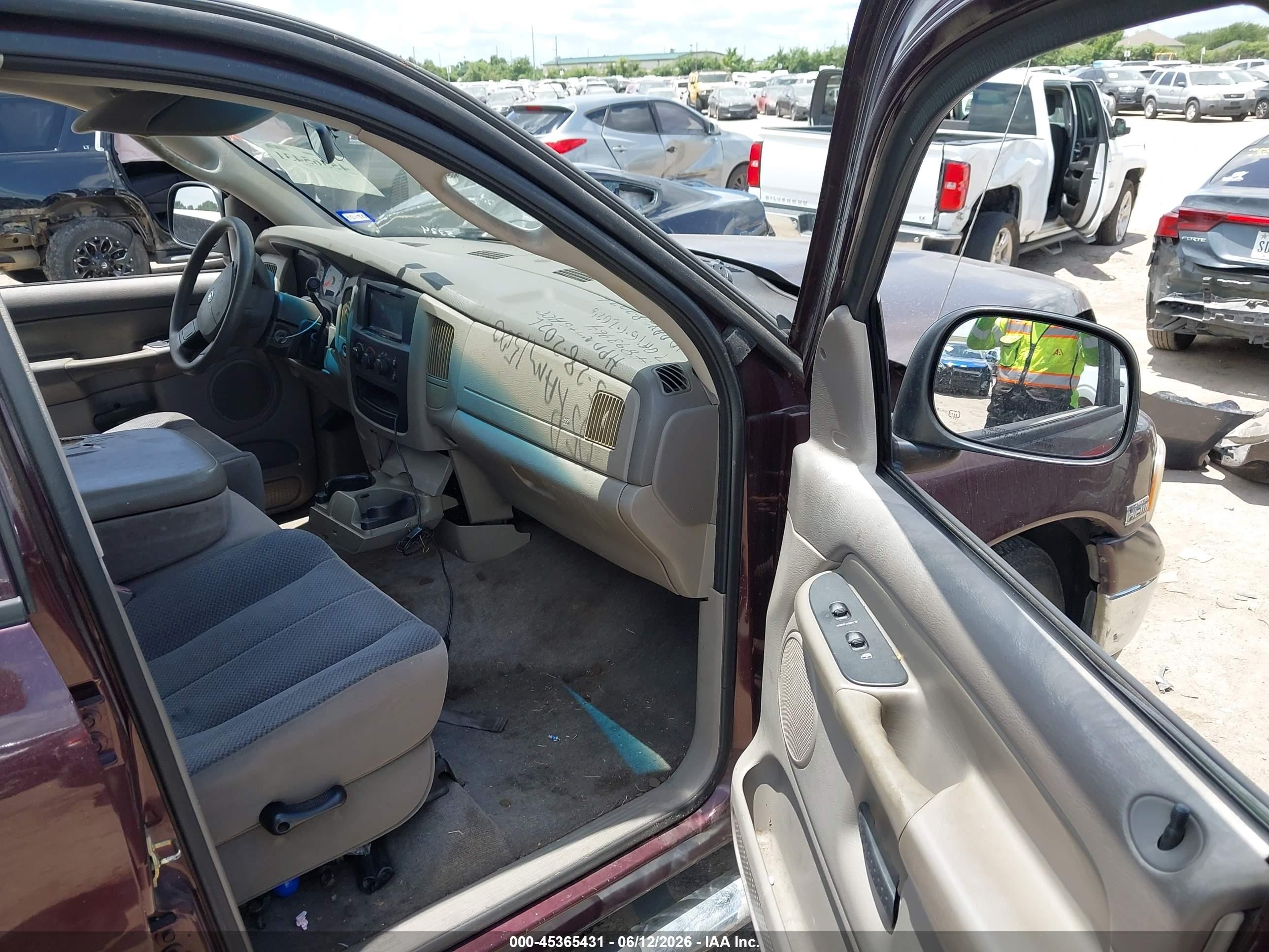 2005 Dodge Ram 1500 Slt/laramie Maroon vin: 1D7HA18D35J595334