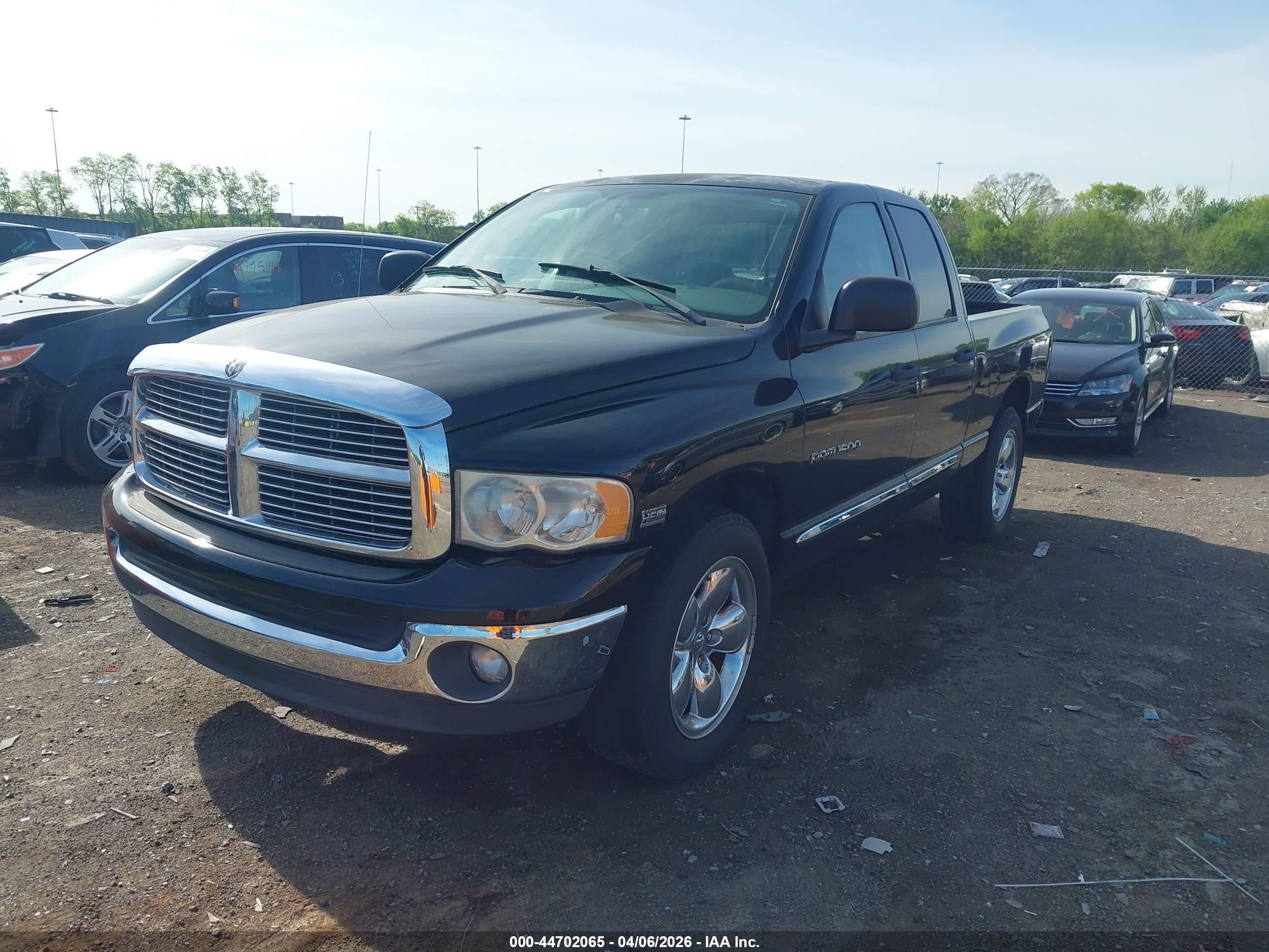 2005 Dodge Ram 1500 Slt/laramie Black vin: 1D7HA18D35S278079