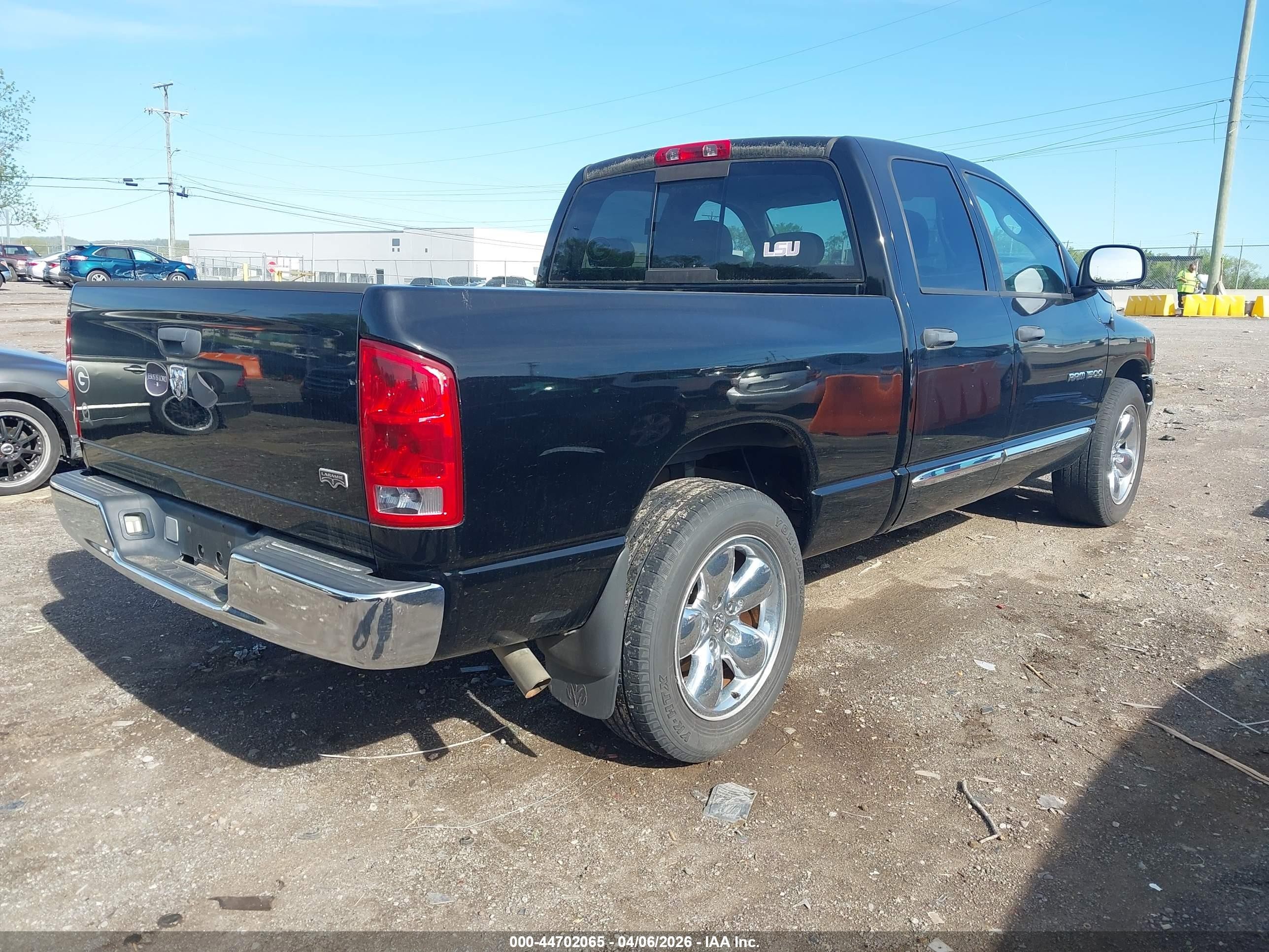 2005 Dodge Ram 1500 Slt/laramie Black vin: 1D7HA18D35S278079