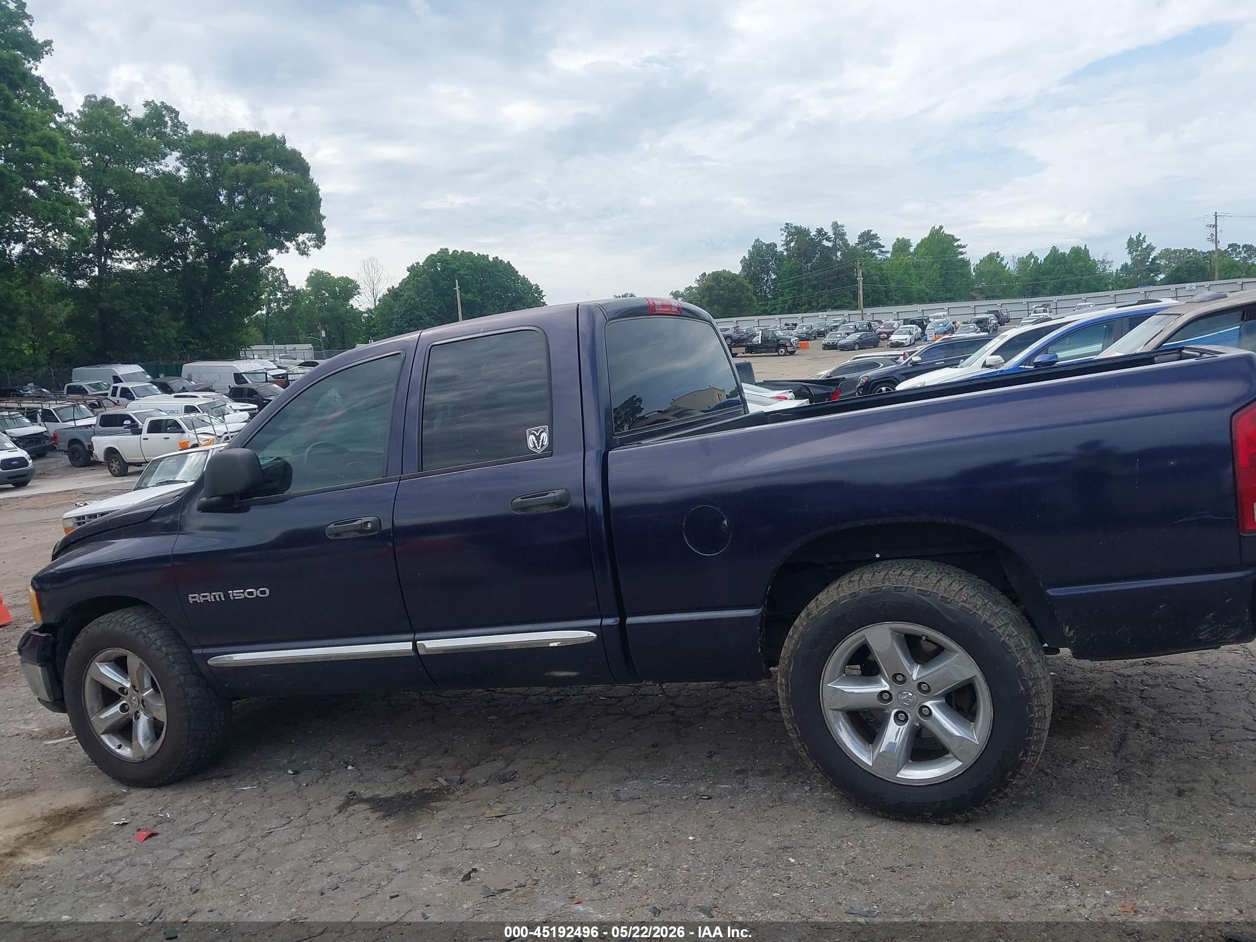 2005 Dodge Ram 1500 Slt/laramie Dark Blue vin: 1D7HA18D45J504345