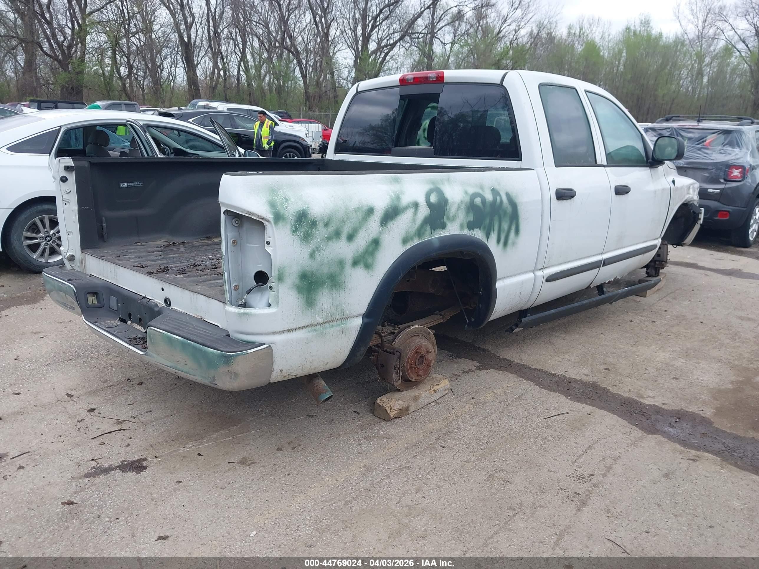 2005 Dodge Ram 1500 Slt/laramie White vin: 1D7HA18D45S112122