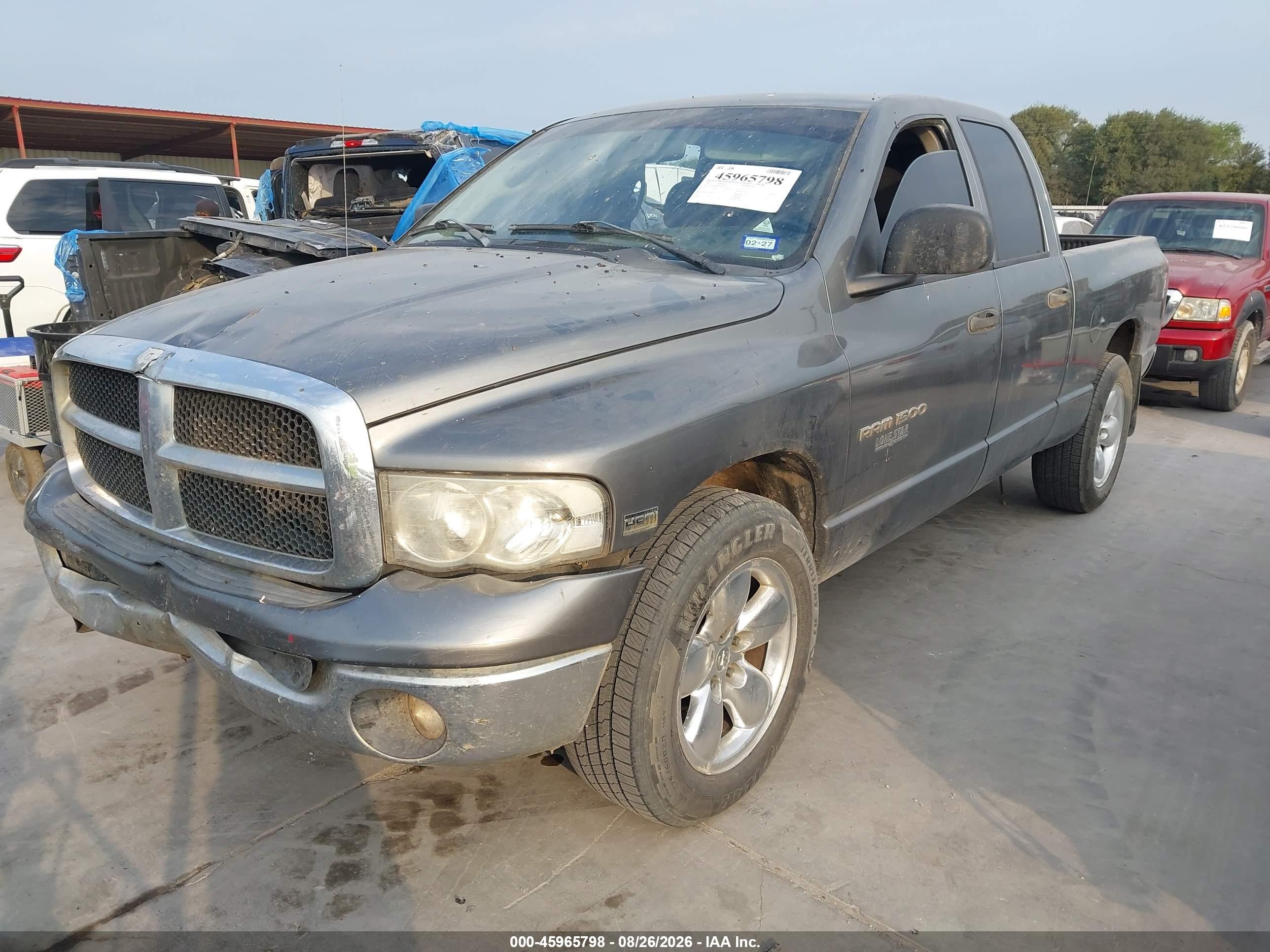 2005 Dodge Ram 1500 Slt/laramie Gray vin: 1D7HA18D45S203343