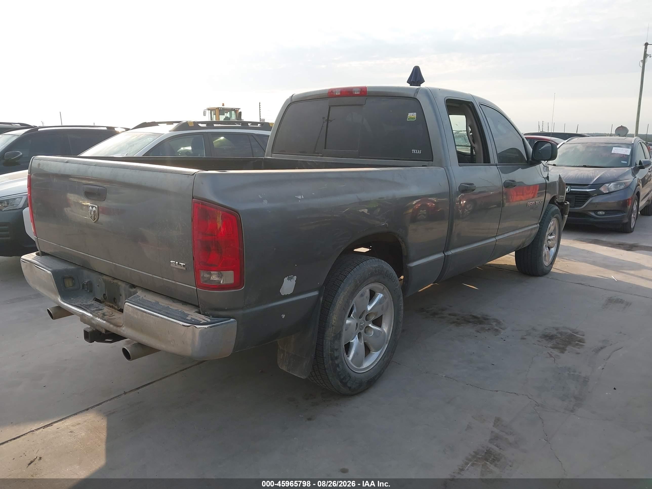2005 Dodge Ram 1500 Slt/laramie Gray vin: 1D7HA18D45S203343