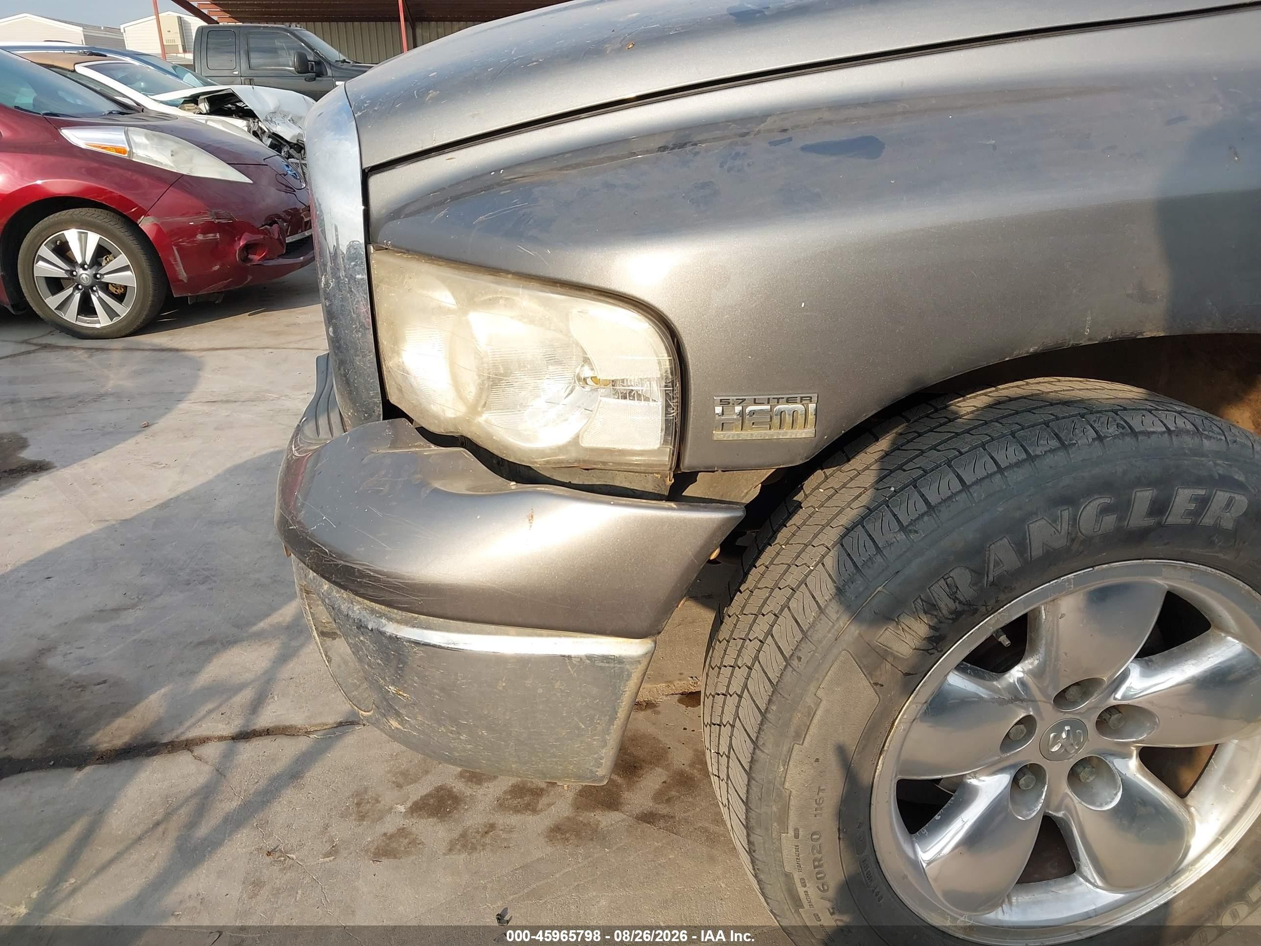 2005 Dodge Ram 1500 Slt/laramie Gray vin: 1D7HA18D45S203343