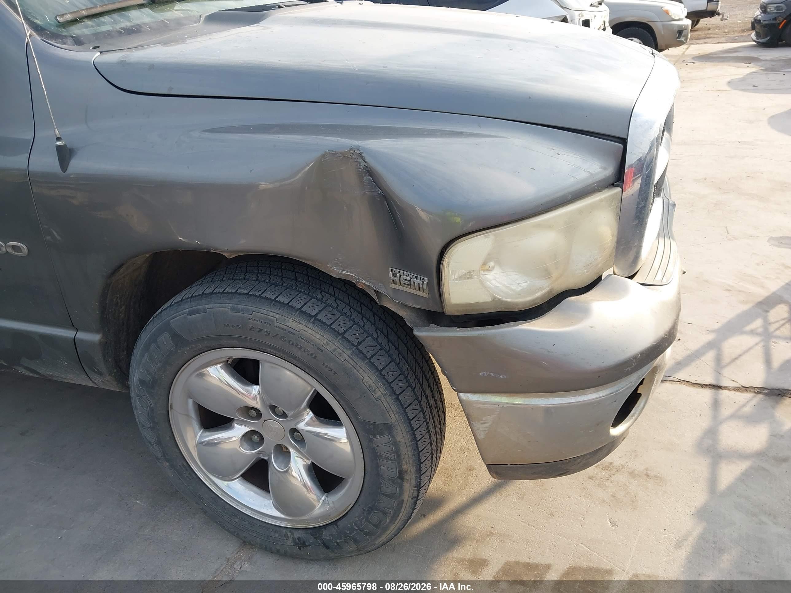 2005 Dodge Ram 1500 Slt/laramie Gray vin: 1D7HA18D45S203343