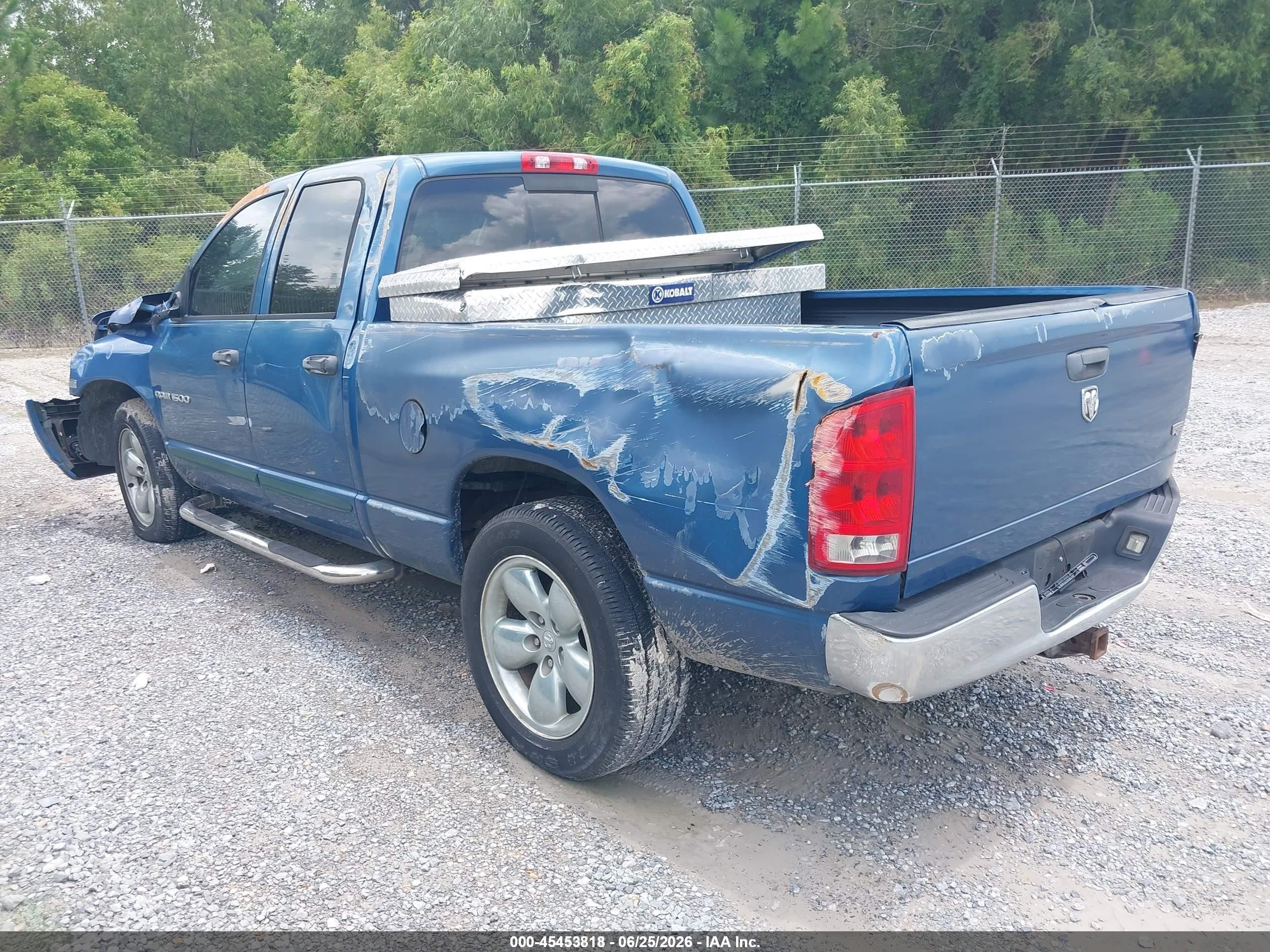 2005 Dodge Ram 1500 Slt/laramie Blue vin: 1D7HA18D45S267978