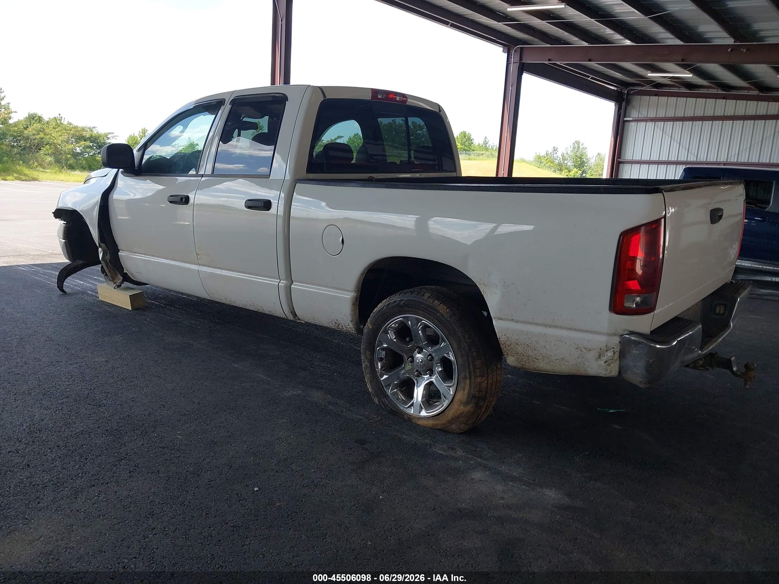 2005 Dodge Ram 1500 Slt/laramie Белый vin: 1D7HA18D45S311669