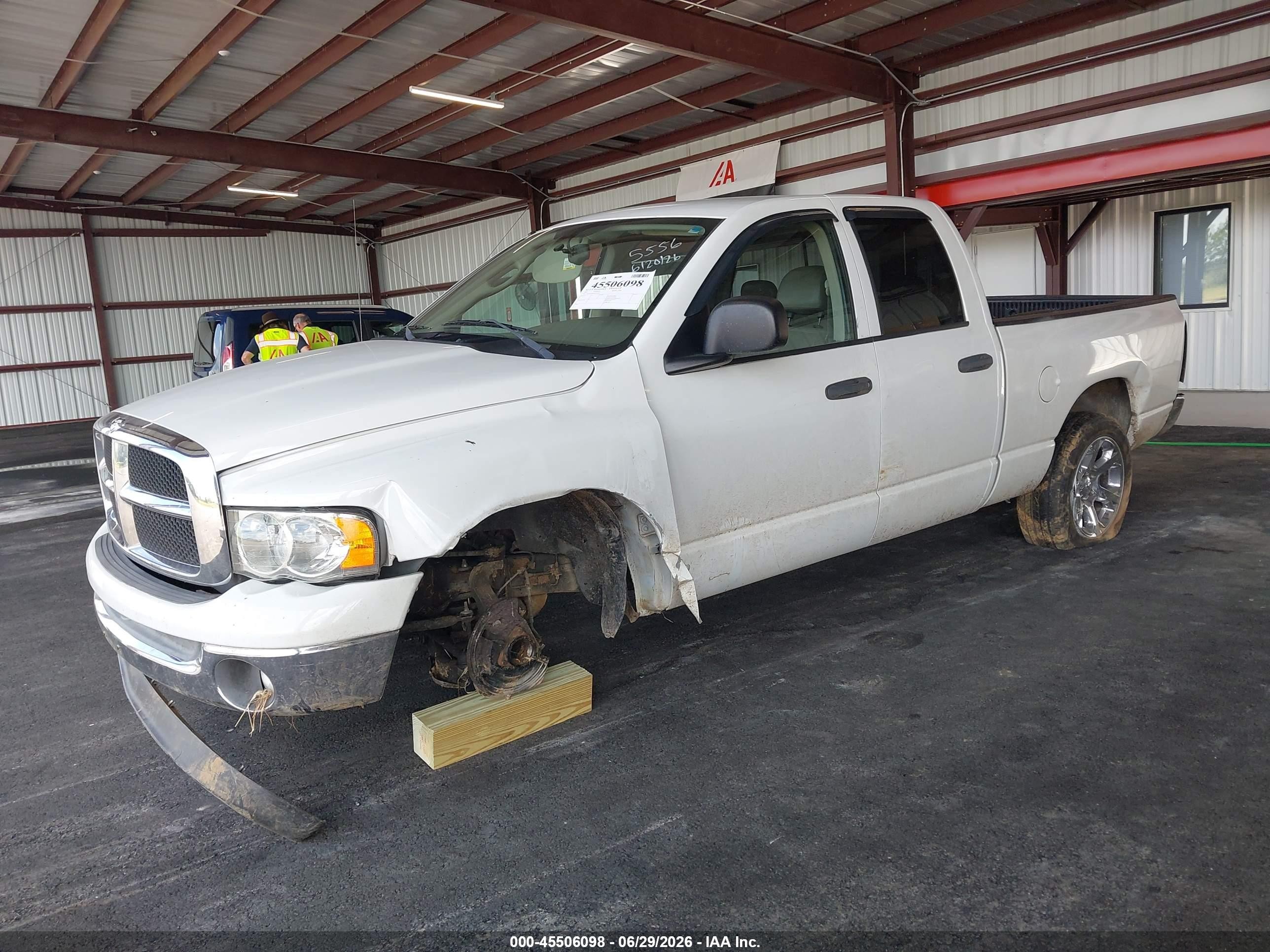 2005 Dodge Ram 1500 Slt/laramie Белый vin: 1D7HA18D45S311669