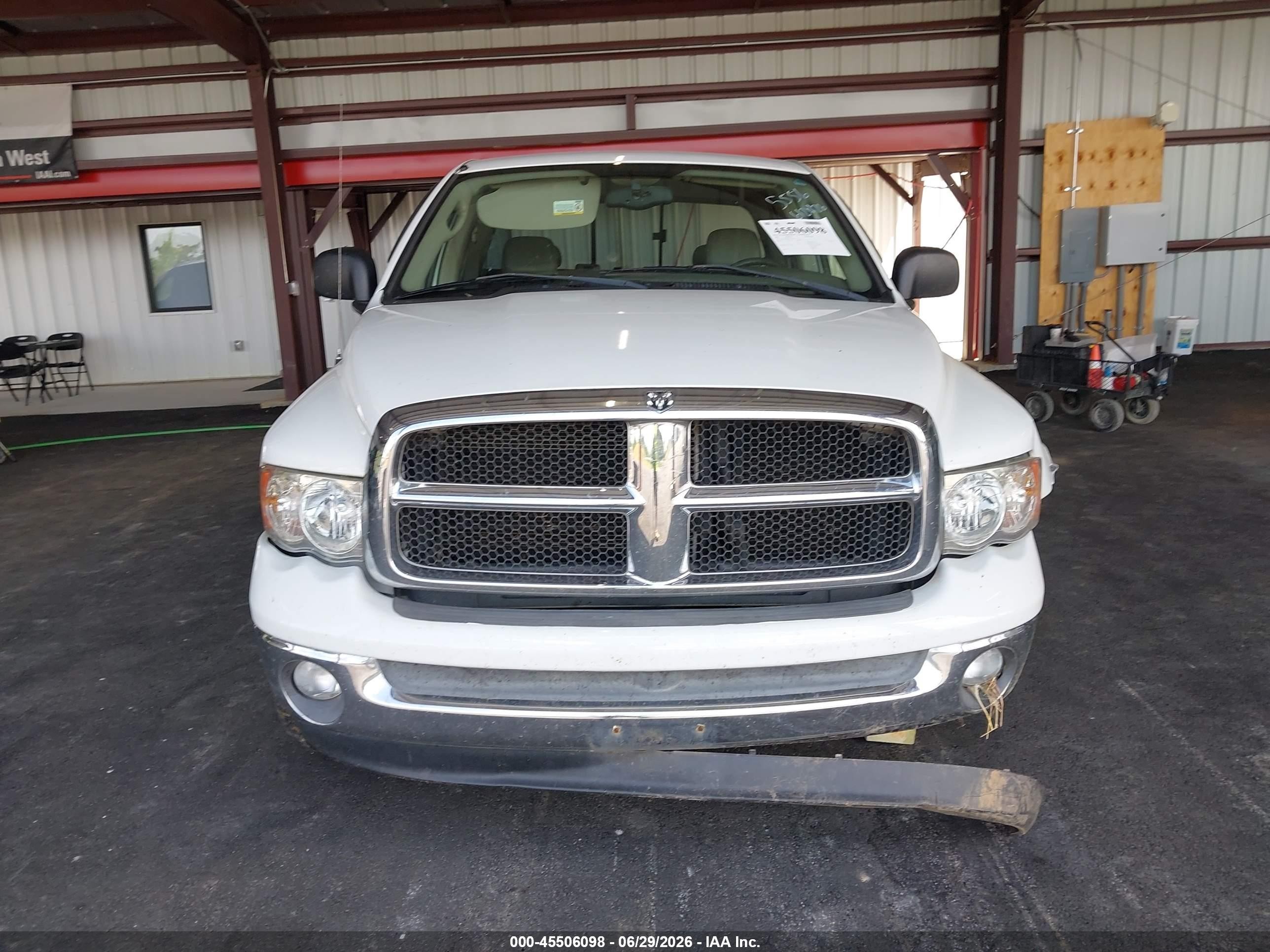 2005 Dodge Ram 1500 Slt/laramie Белый vin: 1D7HA18D45S311669