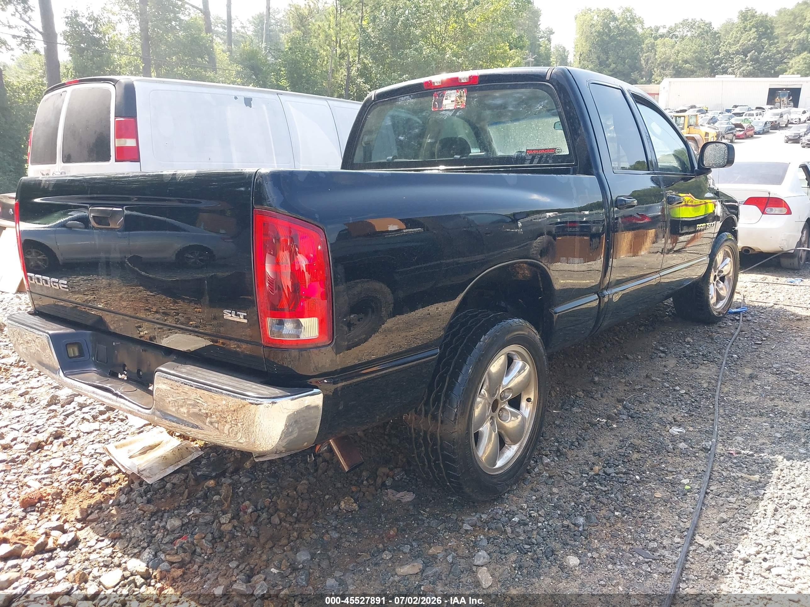 2003 Dodge Ram 1500 Slt/laramie/st Black vin: 1D7HA18D53J677854