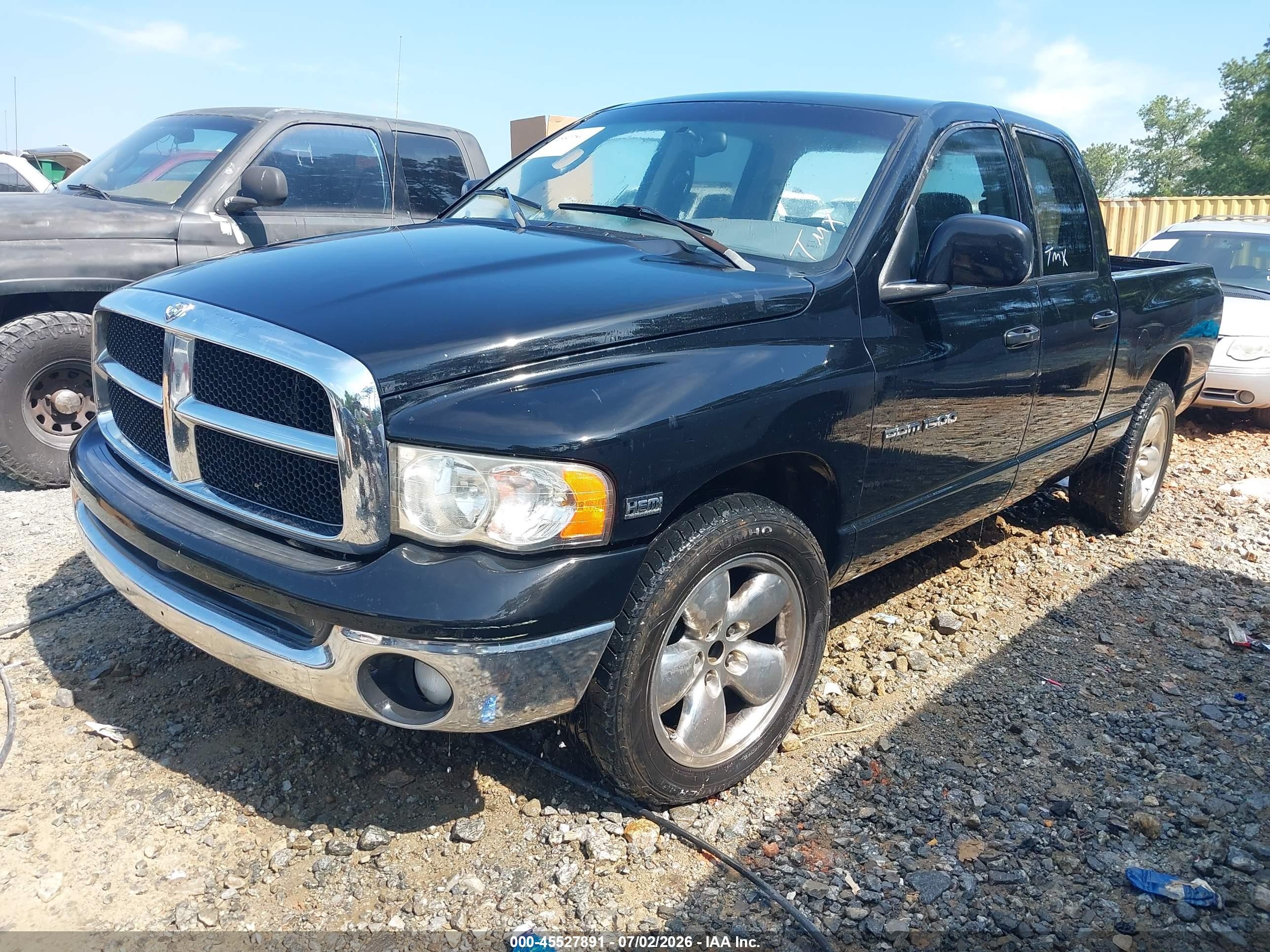 2003 Dodge Ram 1500 Slt/laramie/st Black vin: 1D7HA18D53J677854