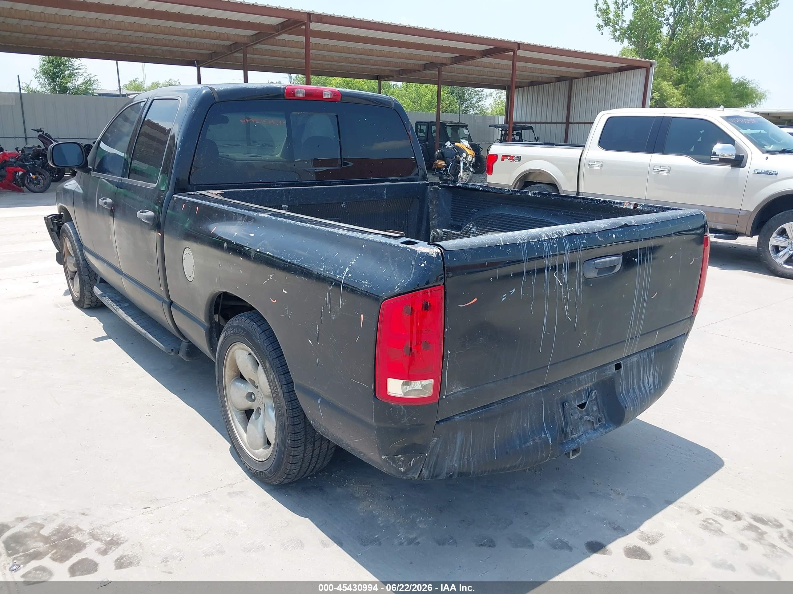 2003 Dodge Ram 1500 Slt/laramie/st Black vin: 1D7HA18D53S338943