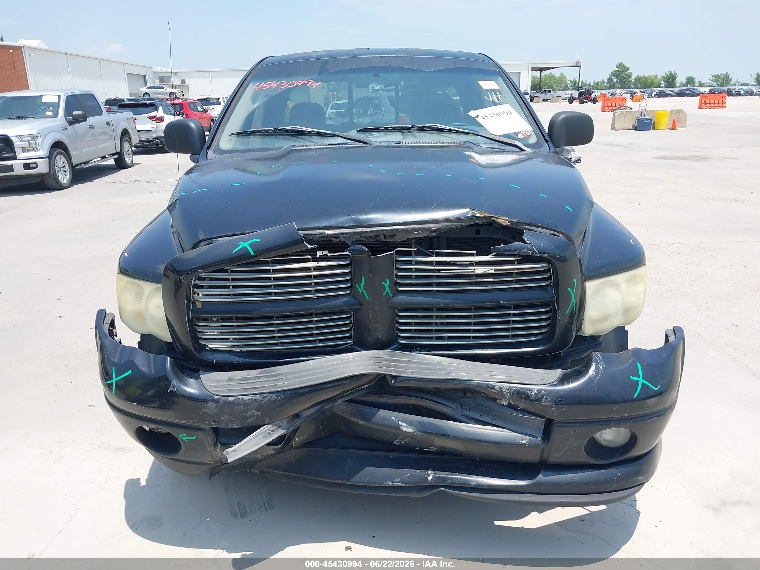 2003 Dodge Ram 1500 Slt/laramie/st Black vin: 1D7HA18D53S338943
