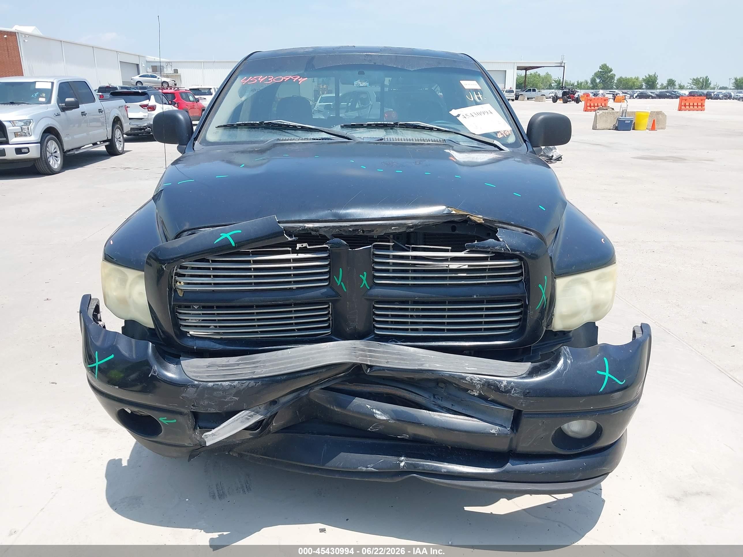 2003 Dodge Ram 1500 Slt/laramie/st Black vin: 1D7HA18D53S338943