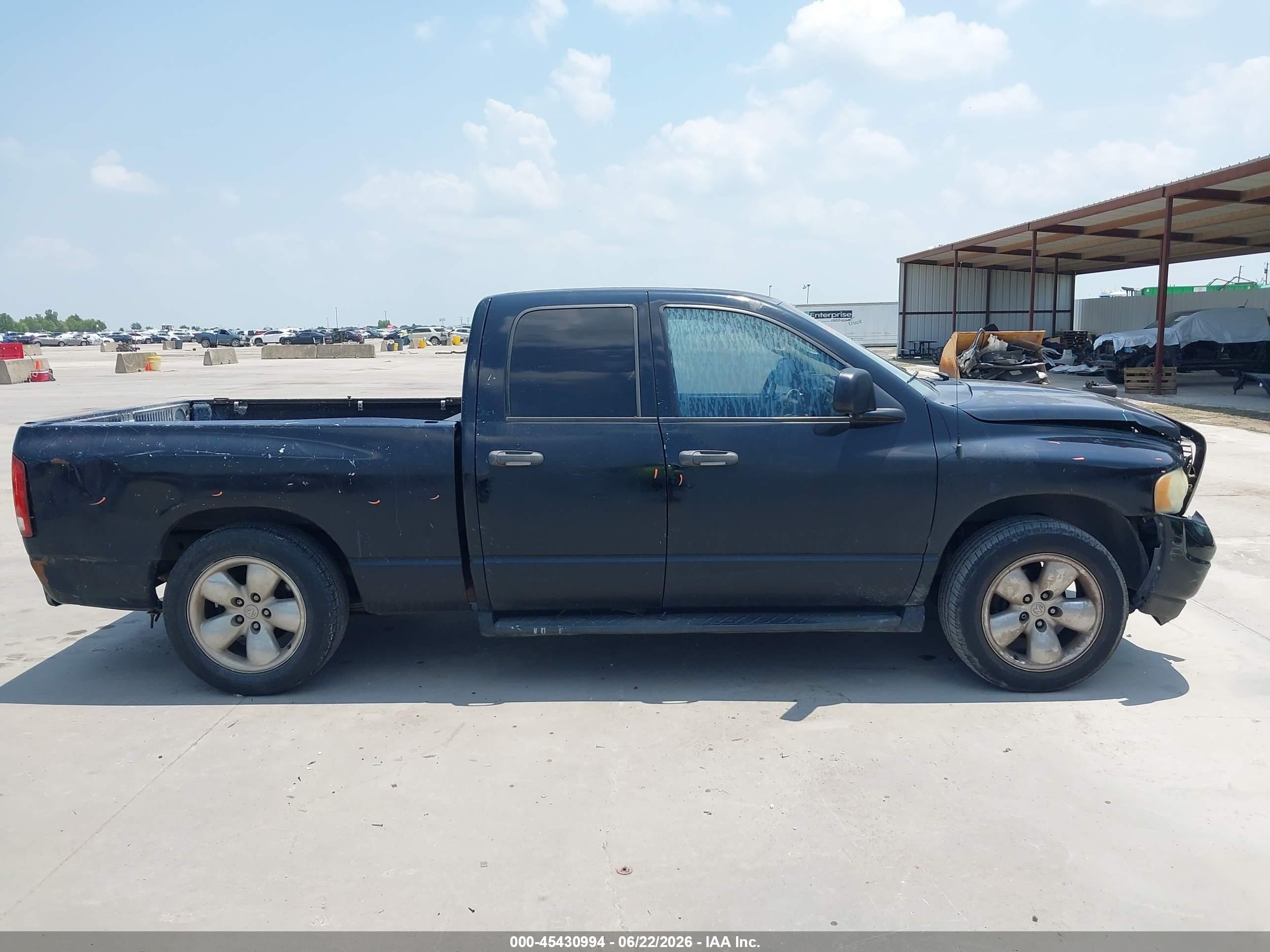 2003 Dodge Ram 1500 Slt/laramie/st Black vin: 1D7HA18D53S338943